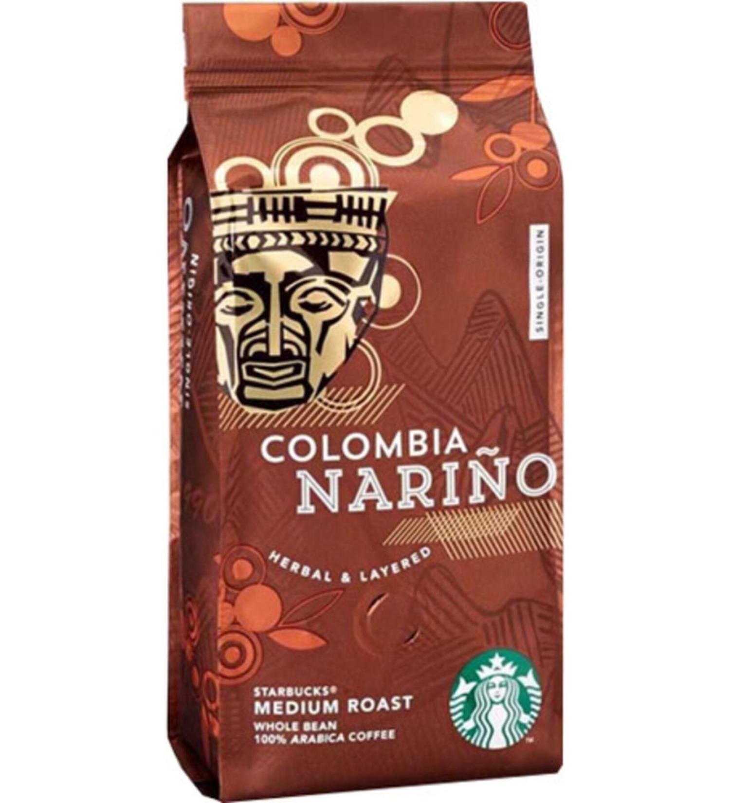 Starbucks Colombia Narino Medium Roast 250 G Coffee Beans