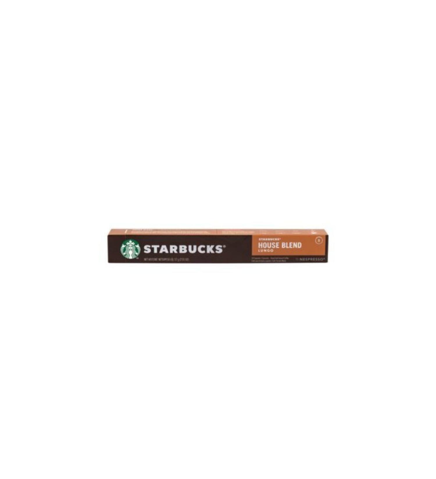 Starbucks House Blend Nespresso Compatible 10 Aluminum Coffee Capsules