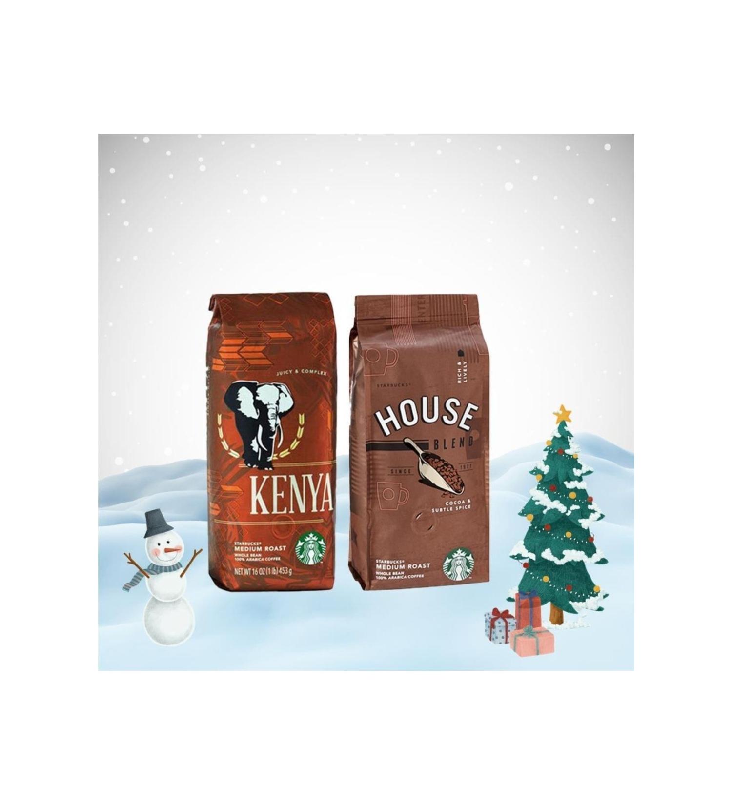 Starbucks New Year's Package Coffee Beans House Blend And Kenya 250 G
