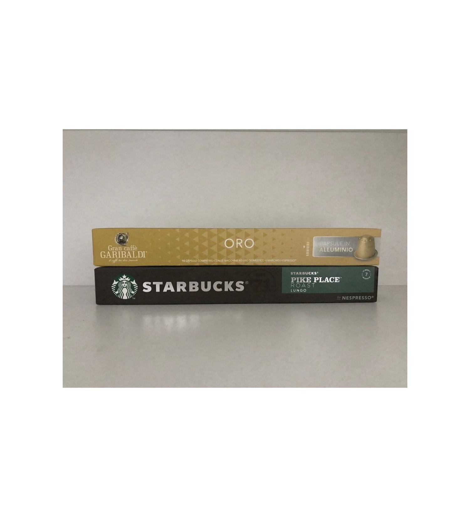 Starbucks Nespresso Compatible Pike Place & Gran Oro Capsule Coffee 20 Capsules