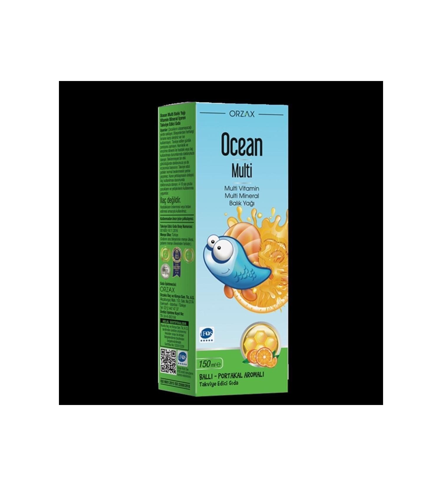 Ocean Orzax Plus 1200 Mg 30 Capsules Fish Oil 2 Pieces