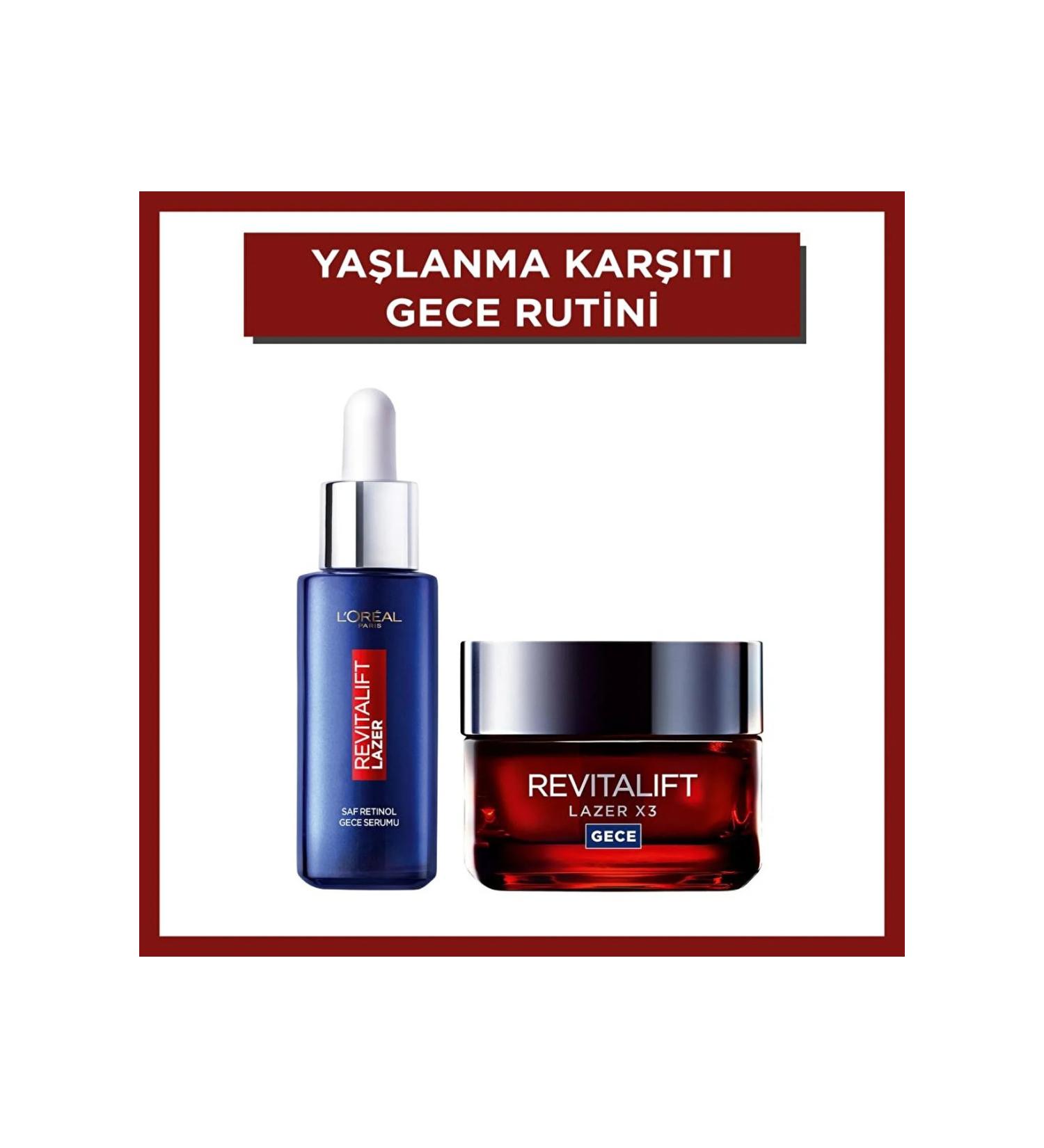 sommeow Revitalift Laser Pure Retinol Night Serum 30 ml Revitalift Laser X3 Intensive Night Care Cream