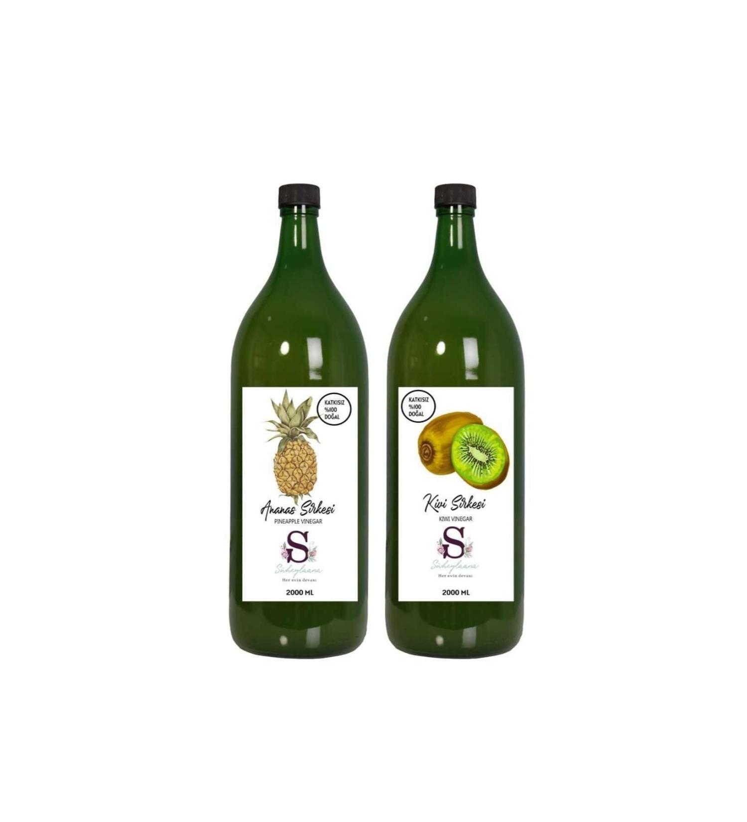 S heylaana Natural Pineapple Vinegar 2000 Ml - Natural Kiwi Vinegar 2000 Ml