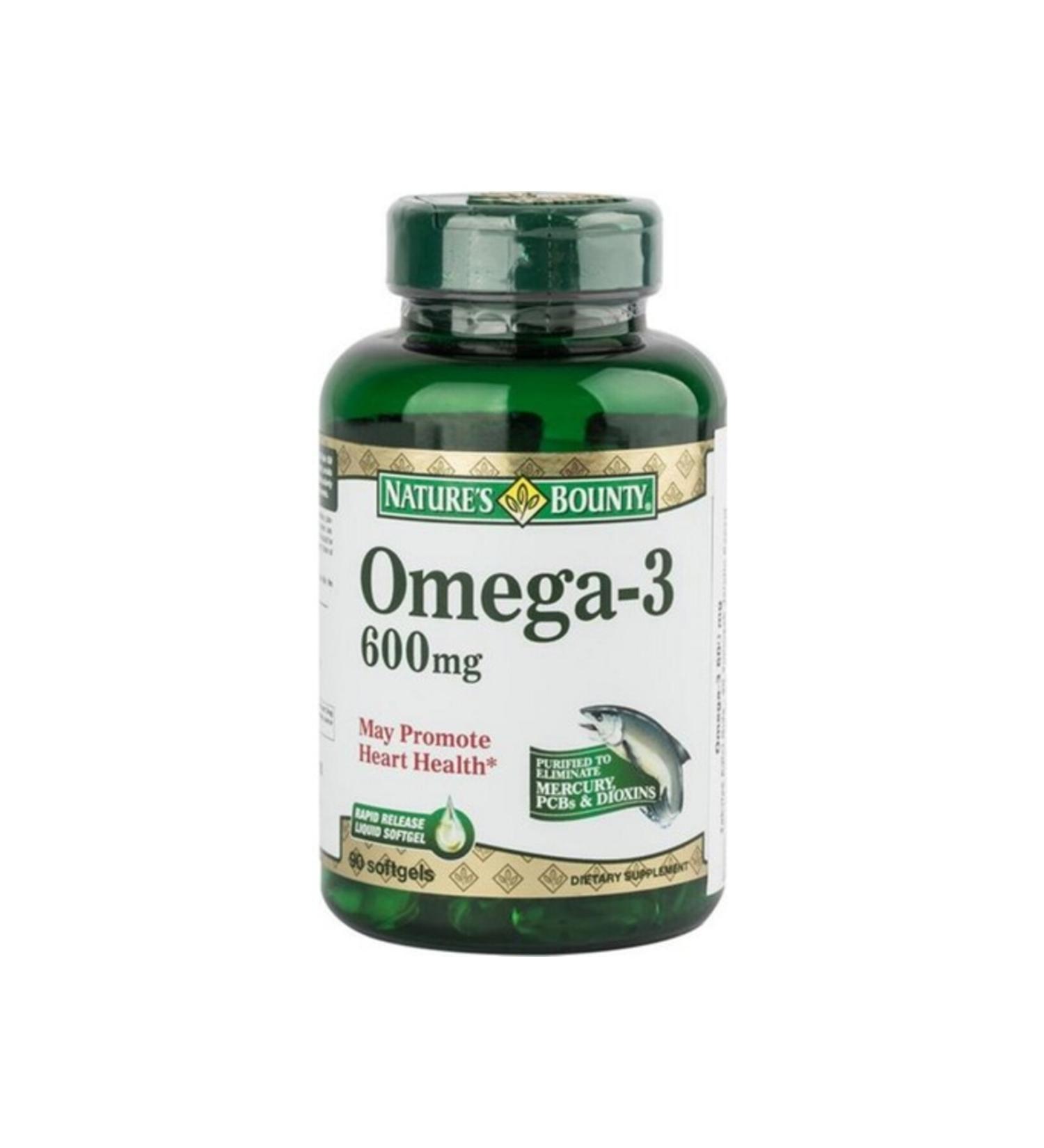 Natures Bounty Nature'S Omega 3 600 Mg 90 Softgel