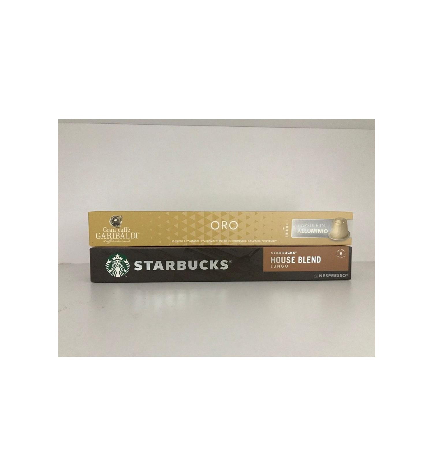 Starbucks Nespresso Compatible House Blend & Gran Oro Capsule Coffee 20 Capsules