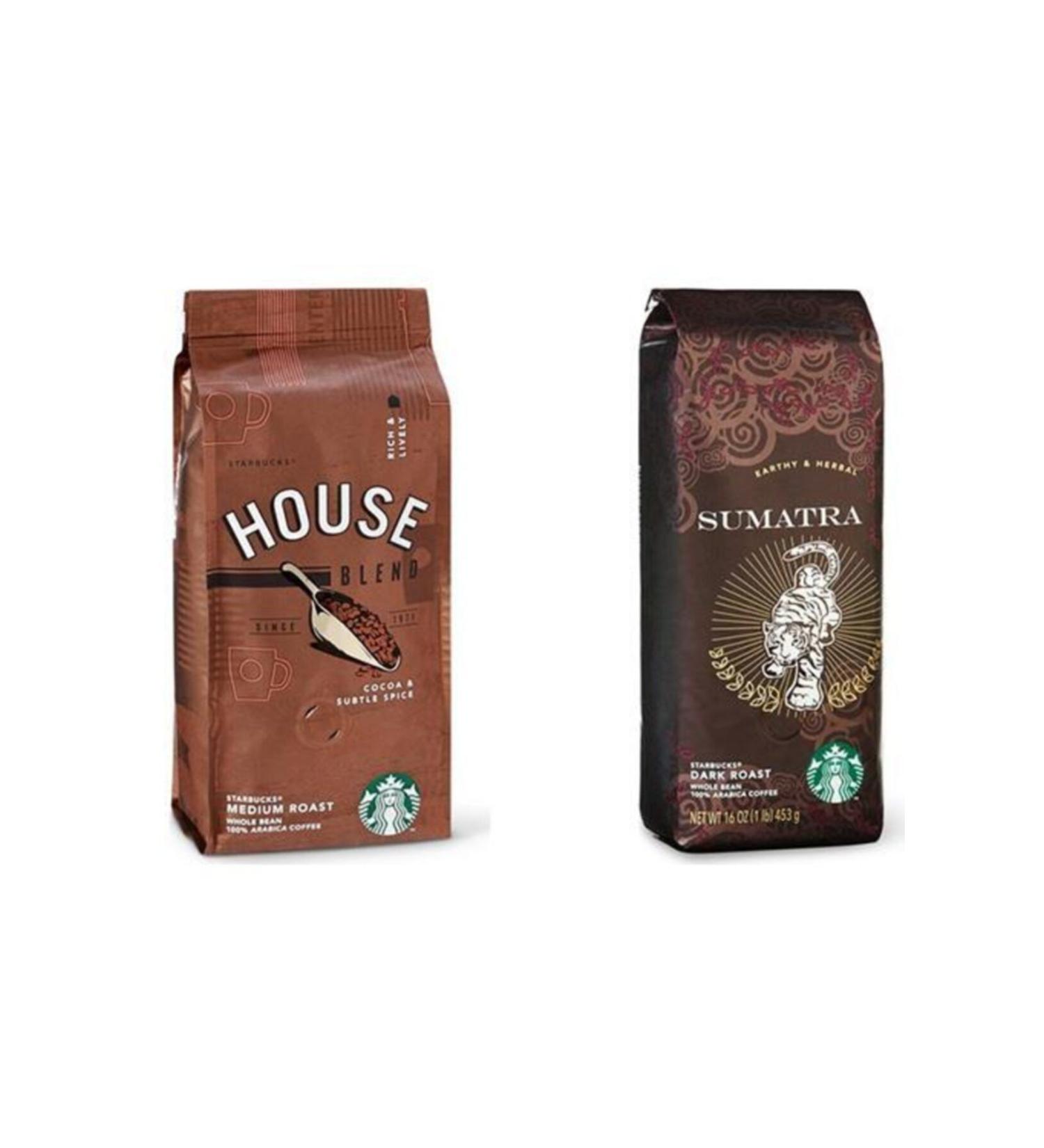 Starbucks House Blend and Sumatra Bean Coffee 250 gr