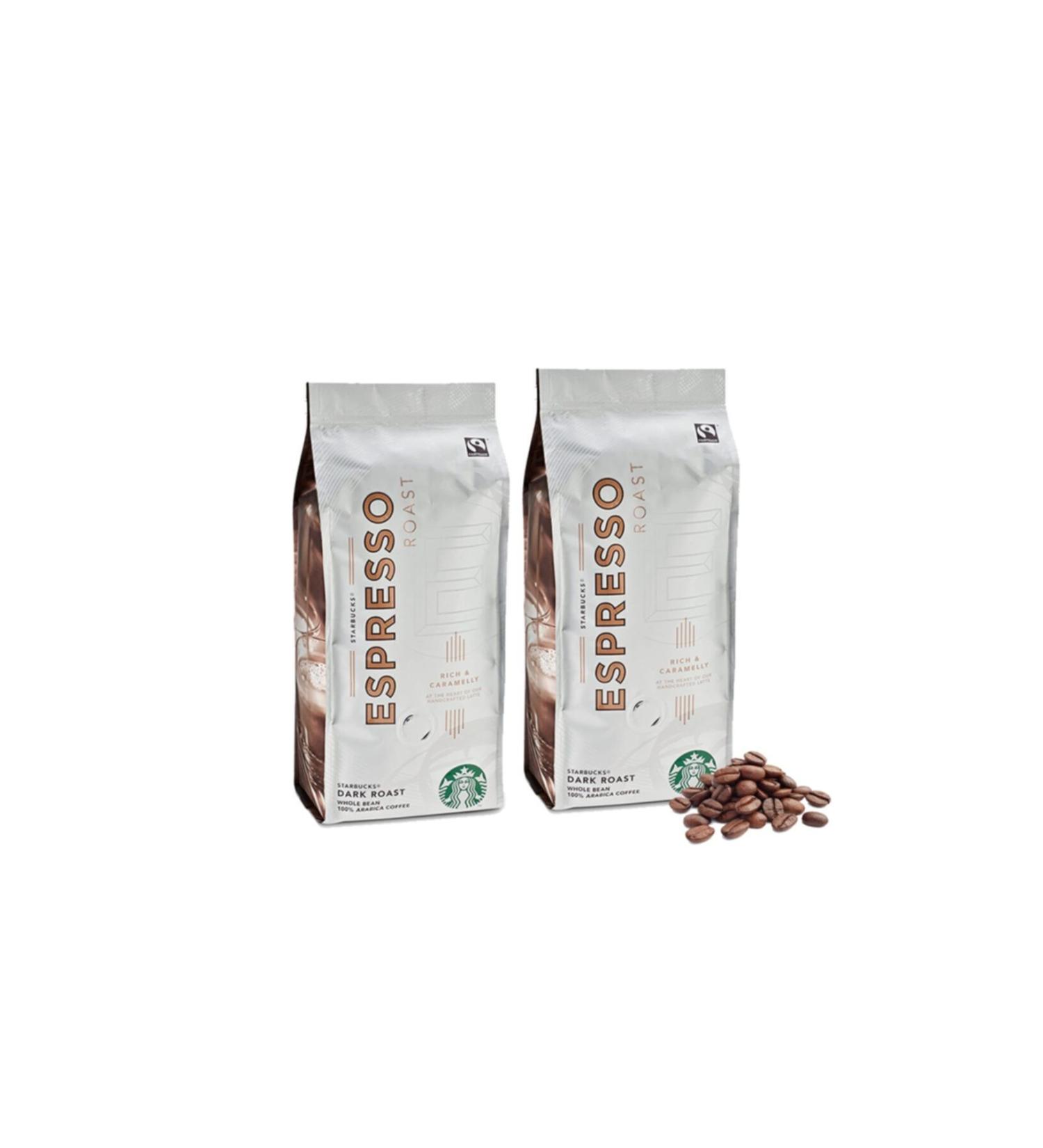 Starbucks Espresso Dark Roast Coffee Beans 250 gr 2 Pieces
