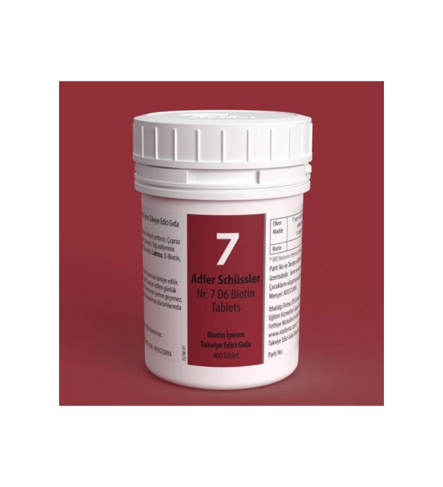 Adler Pharma Adler Sch ssler No.7 - D6 Biotin Tablet