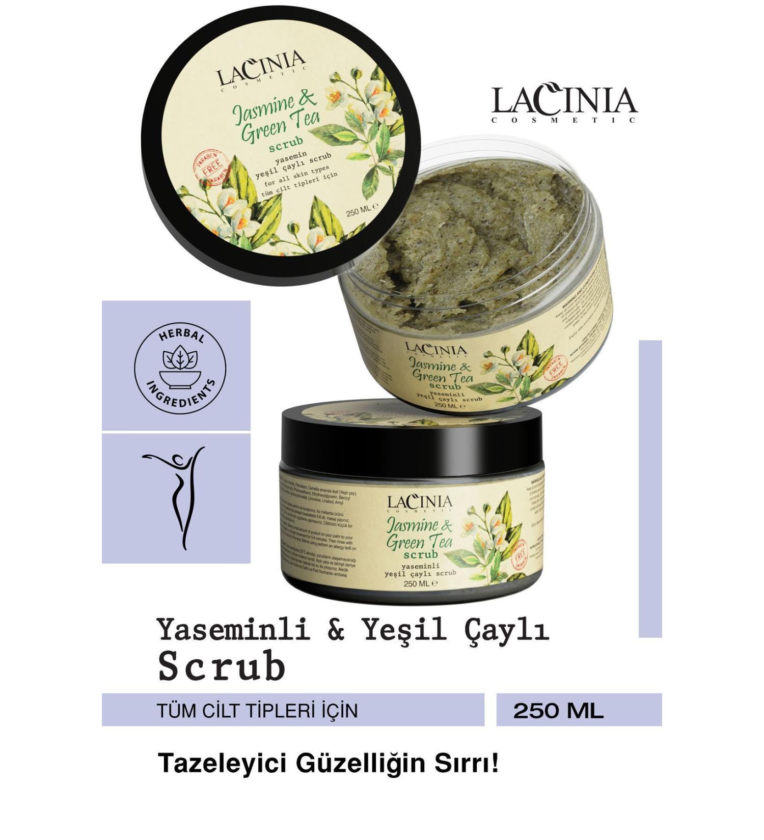 Lacinia Jasmine Green Tea Scrub Peeling 250ml Body Care Effective - Buy Online on GoSupps.com