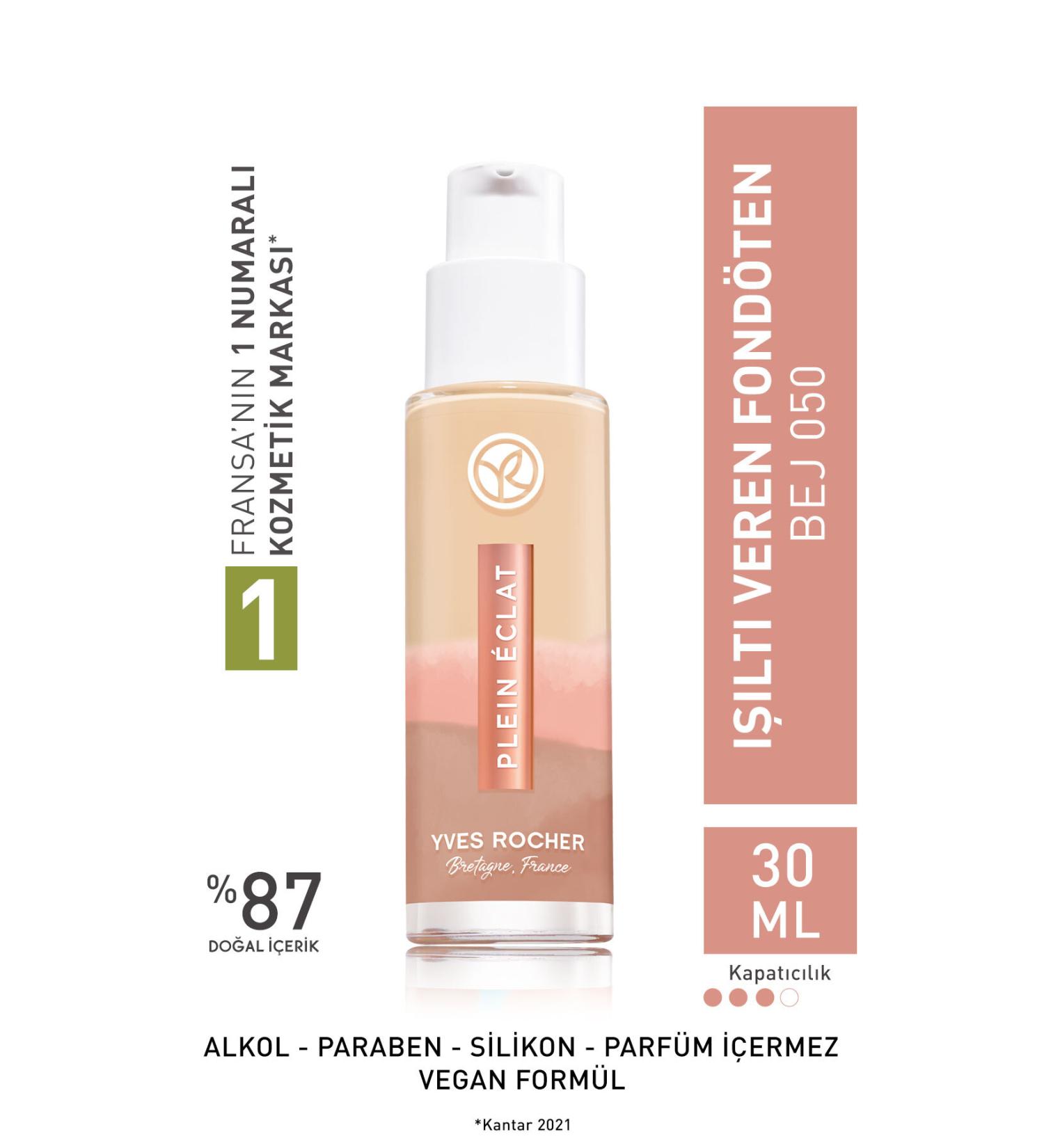 Yves Rocher Detox Effect Luminous Foundation - Beige 050 - 30 Ml - 63154 - Buy Online on GoSupps.com