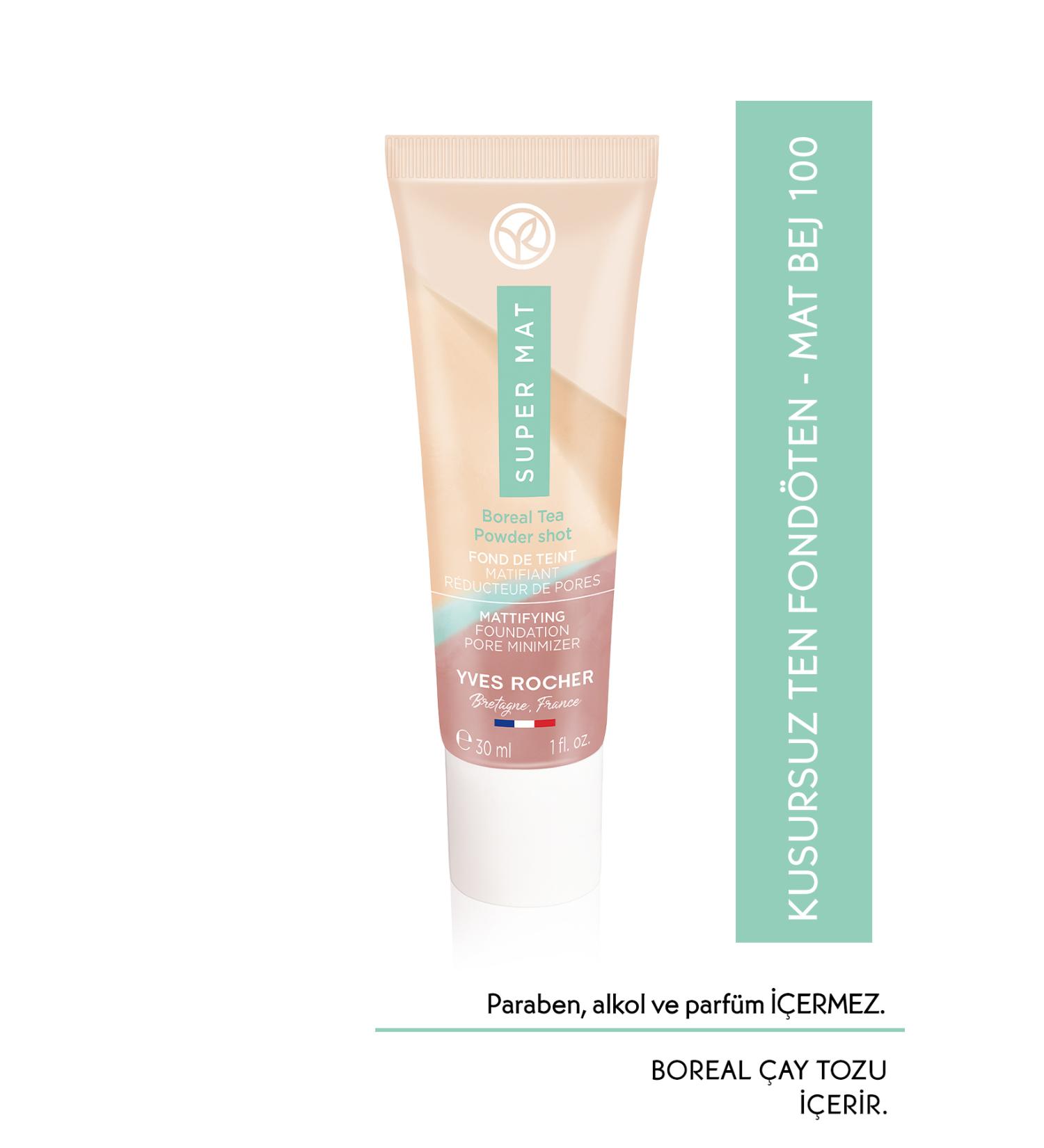 Yves Rocher Flawless Skin Matte Foundation-30 Ml-matte Beige 100