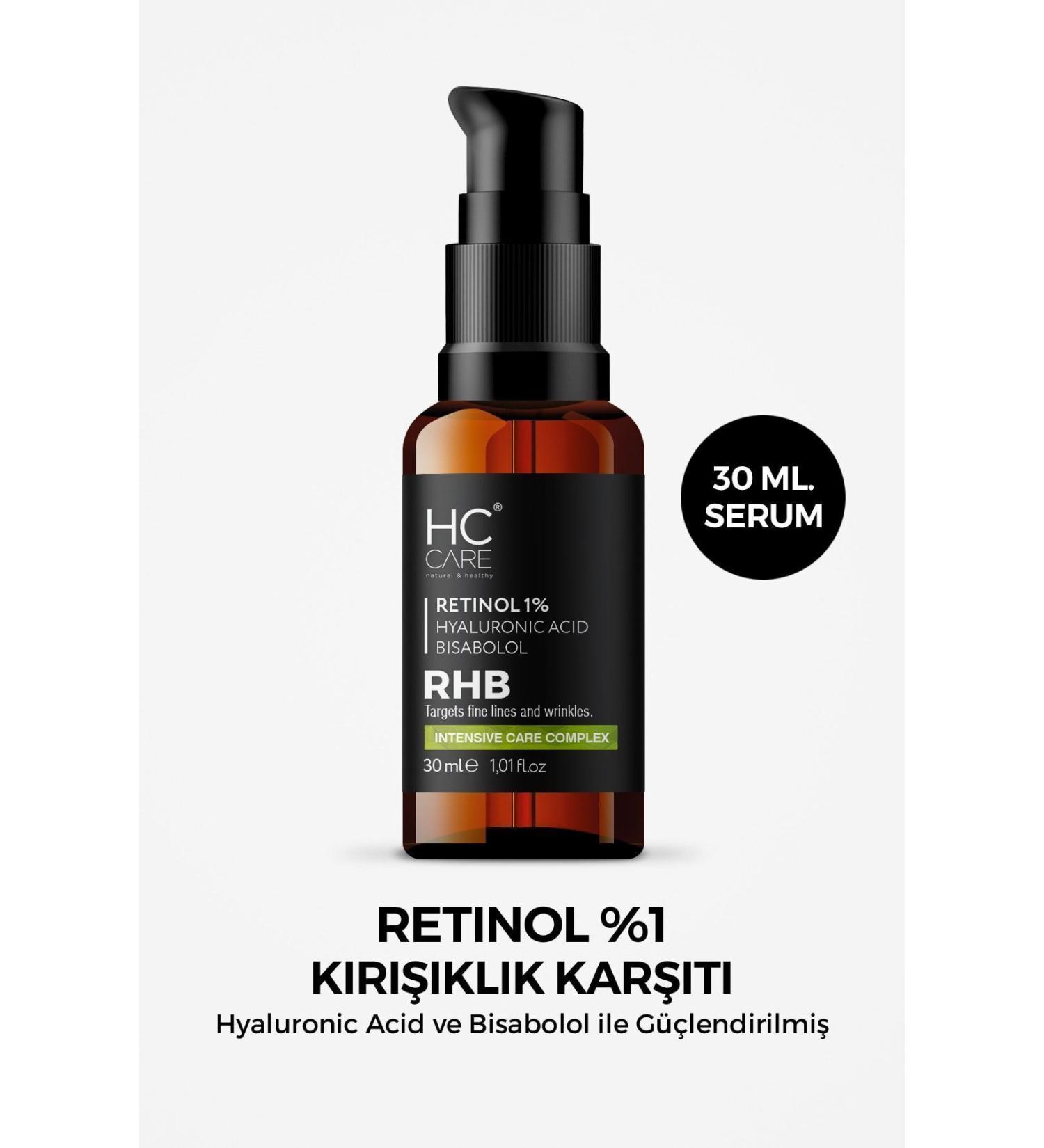 HC Care Retinol Serum 1% Anti-Wrinkle and Anti-Aging Skin Care Serum 30 Ml.