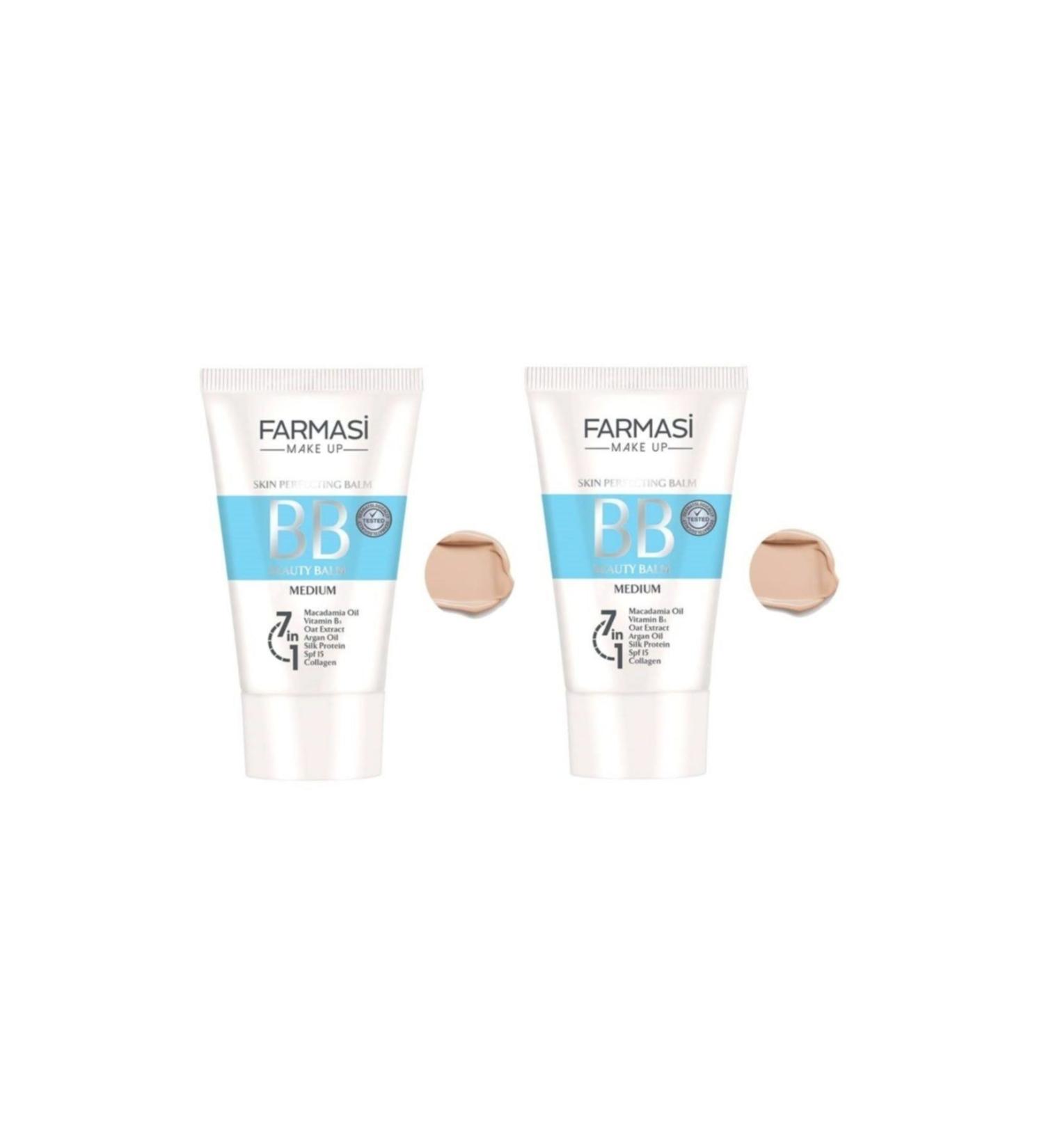 Farmasi 2 Pieces BB Cream Medium 50 ml