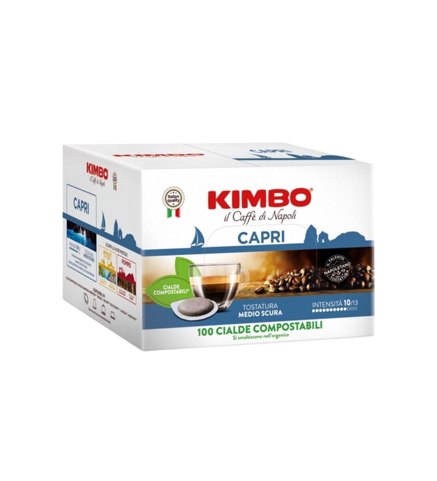 Kimbo Cialde Capri Flat Pod Compatible Capsule Coffee (Box of 100) - Buy Online on GoSupps.com