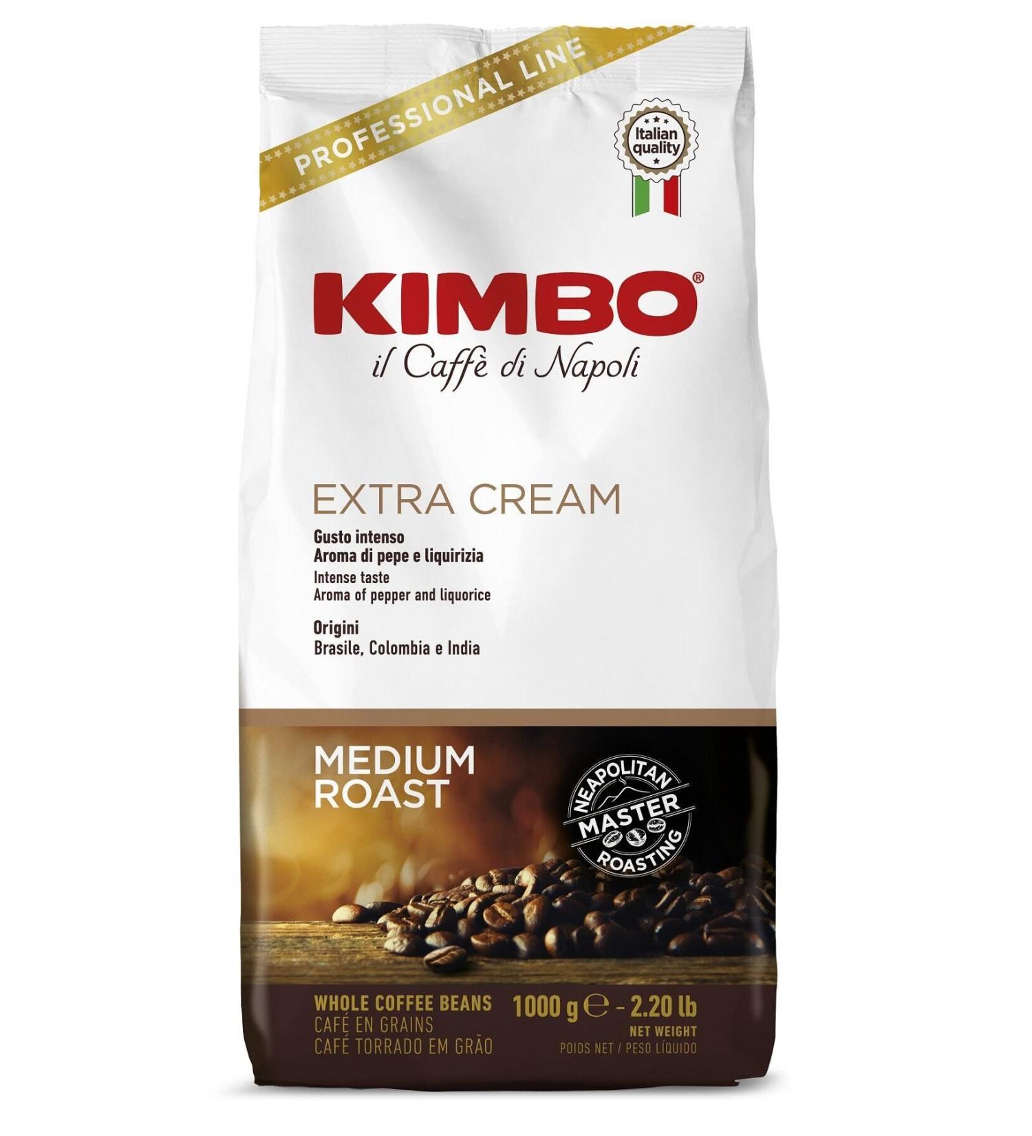 Kimbo Extra Cream Espresso Coffee Beans 1 Kg