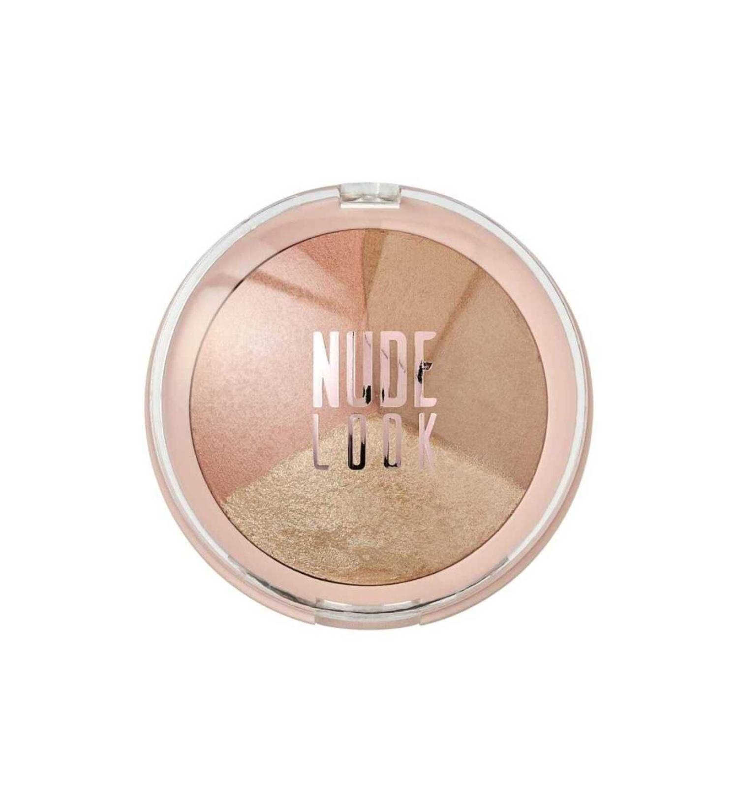 Golden Rose Nude Look Baked Trio Face Powder
