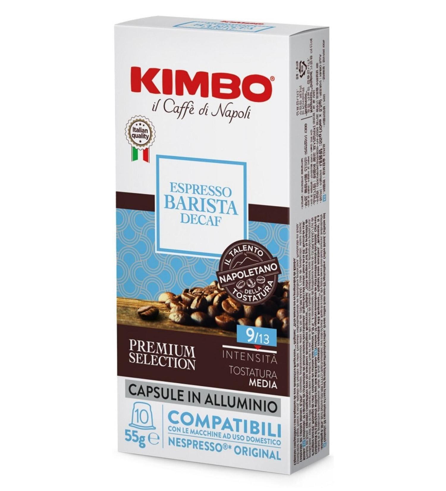 Kimbo Decaf Nespresso Compatible Capsule Coffee (ALUMINIUM) (IN A BOX OF 10)