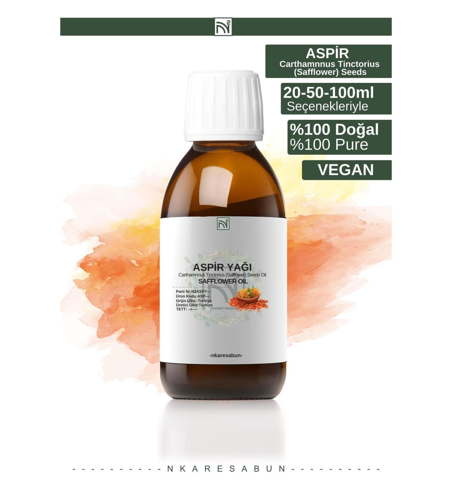 nkare Safflower Oil 0 Pure Natural Cold Pressed 100 ml