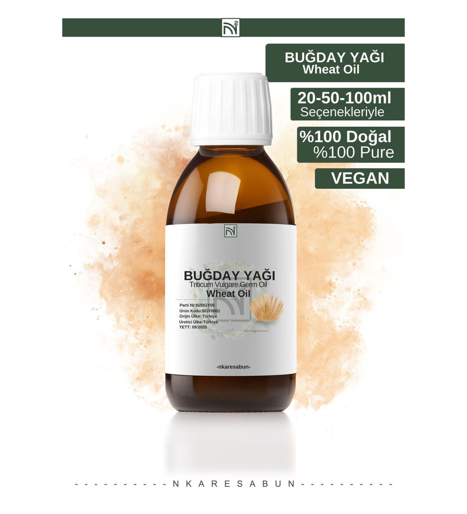 nkare Wheat Oil 100 ml 0 Natural Does not contain Additives and Preservatives. Wheat Oil.