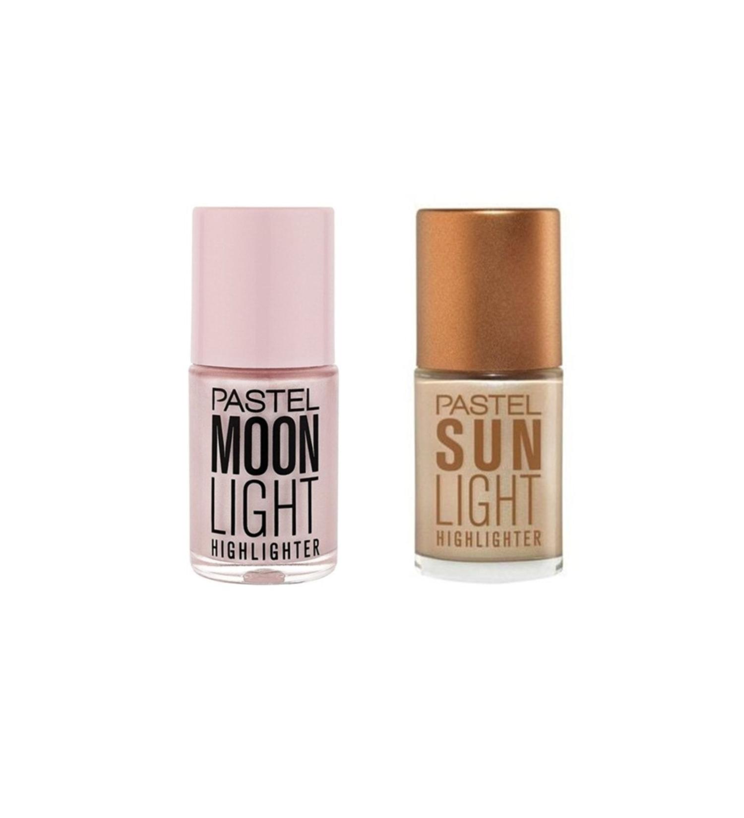 Pastel Liquid Highlighter - Sun Light Highlighter 4.2 Ml + Moon Light Highlighter No:100 Illuminator