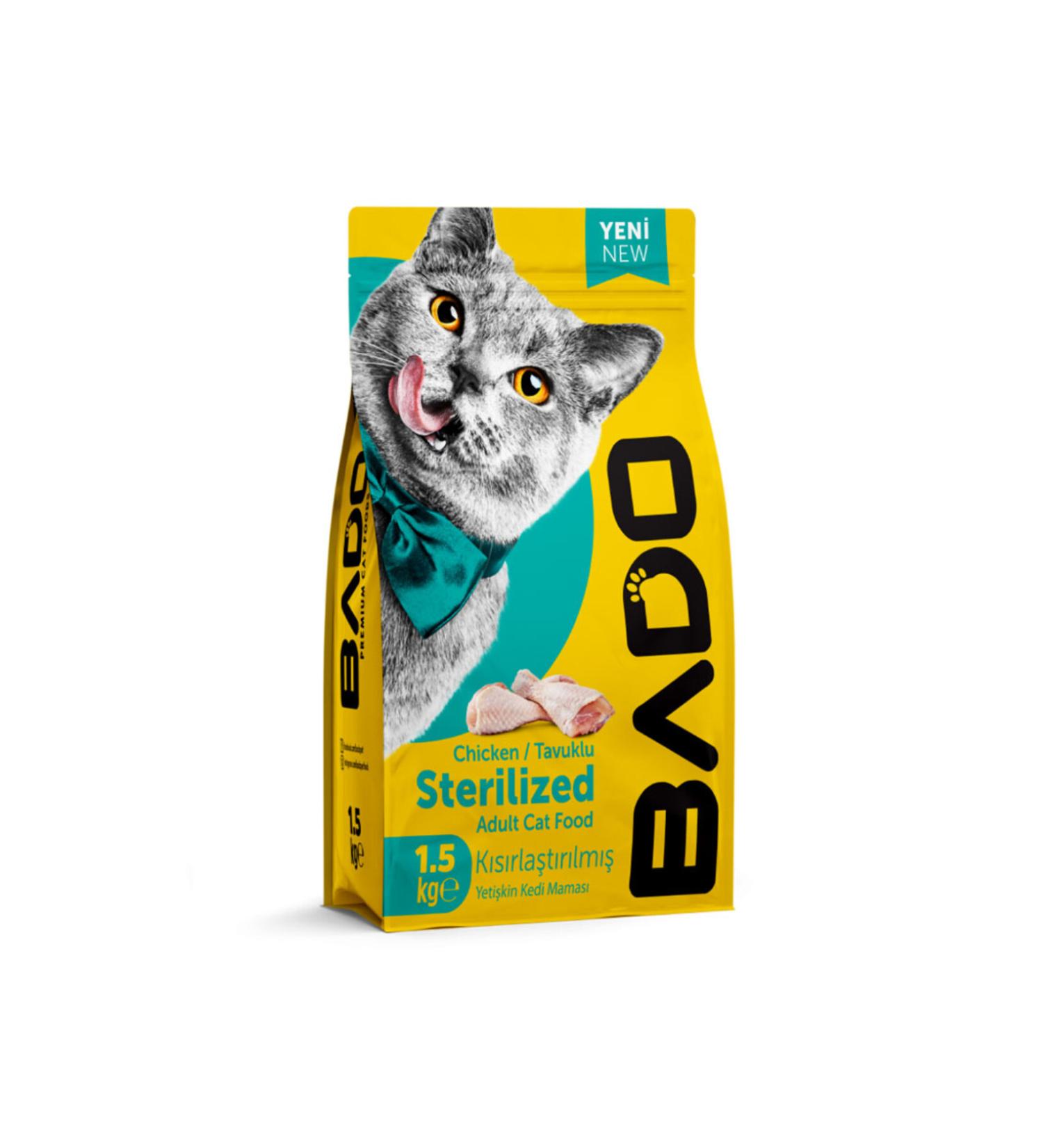 Bado Sterilized Adult Cat Chicken Food 1500 gr