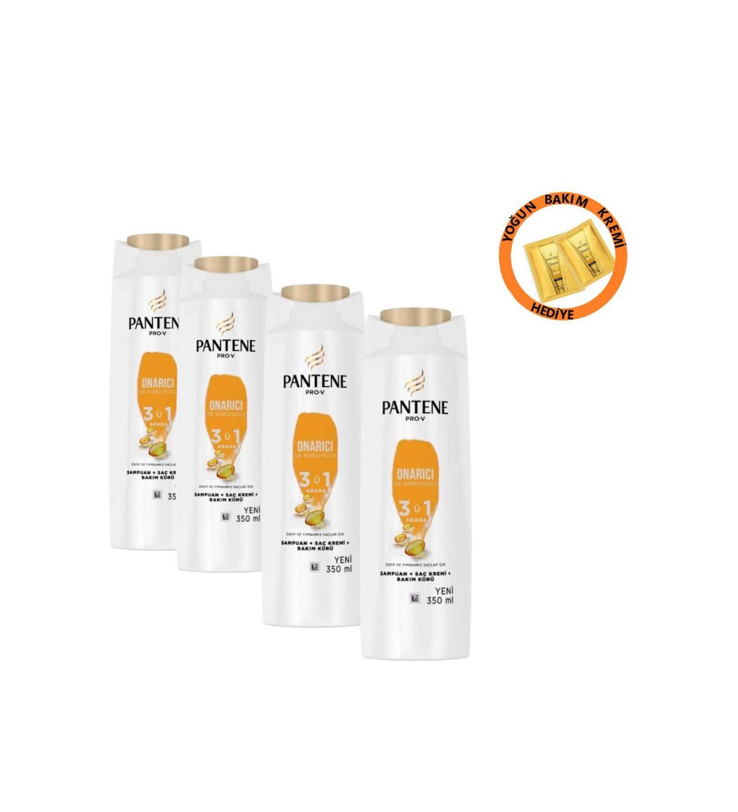 Pantene Repair Care 3in1 Shampoo 4x350ml (GIFT)