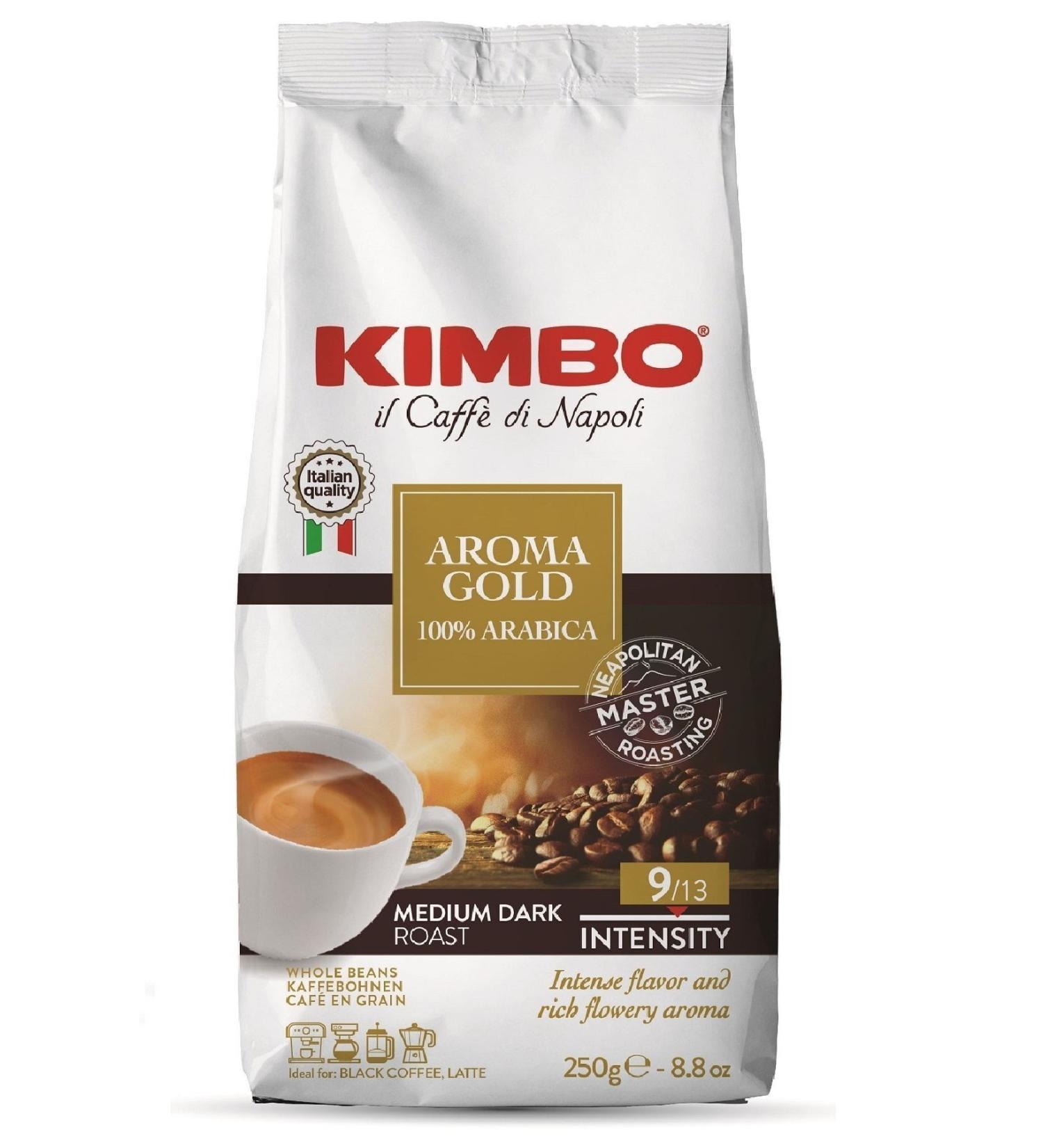Kimbo Aroma Gold 100% Arabica Coffee Beans (1000 Gr) - Buy Online on GoSupps.com
