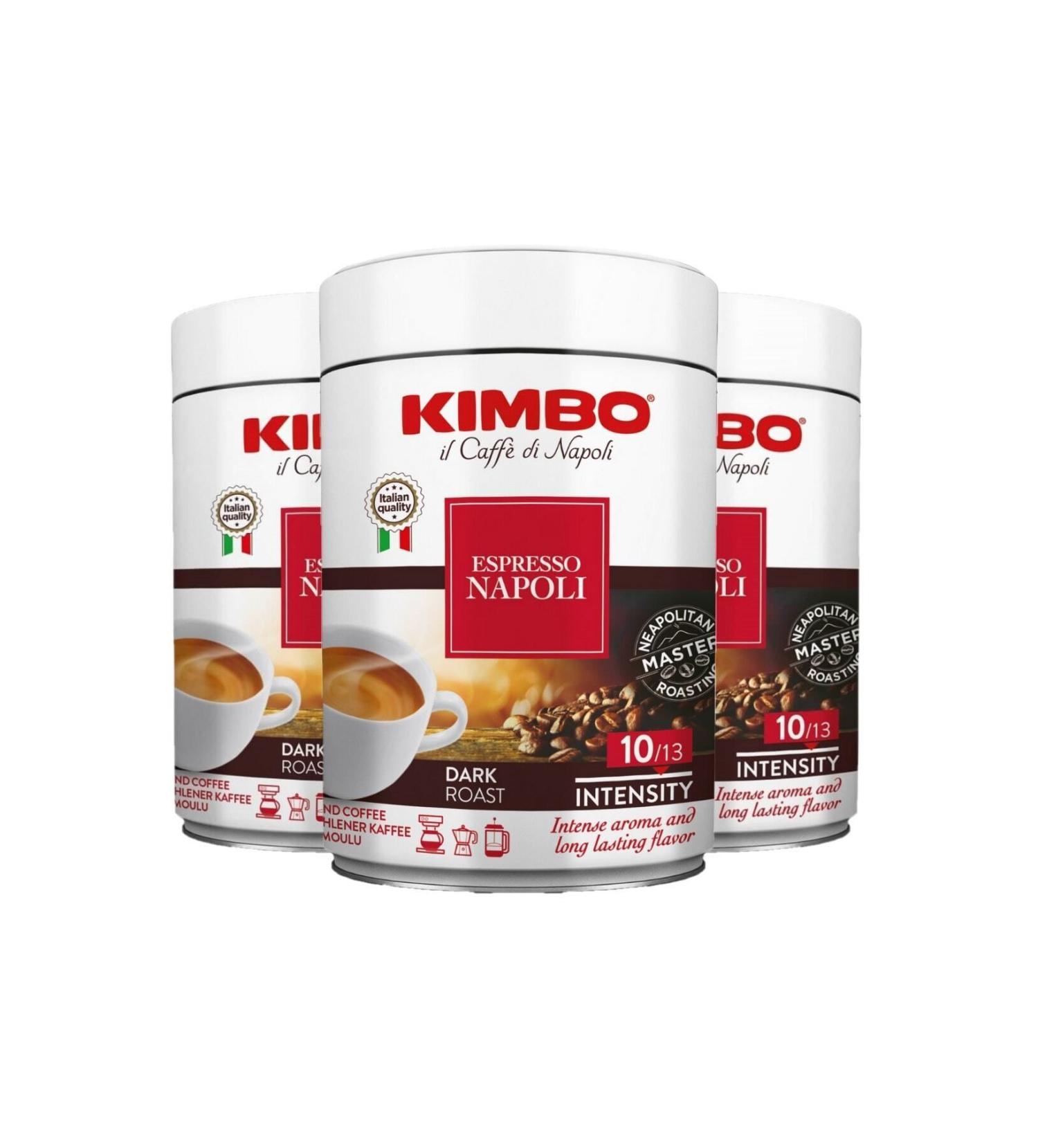 Kimbo Espresso Napoli Filter Coffee Tin Box (250 Gr) (Set of 3)