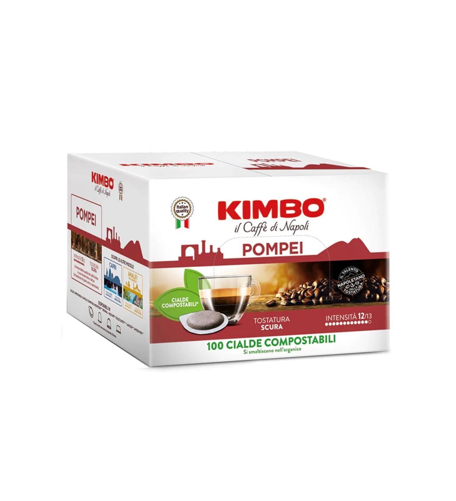 Kimbo Cialde Pompei Flat Pod Compatible Capsule Coffee (Box of 100) - Buy Online on GoSupps.com