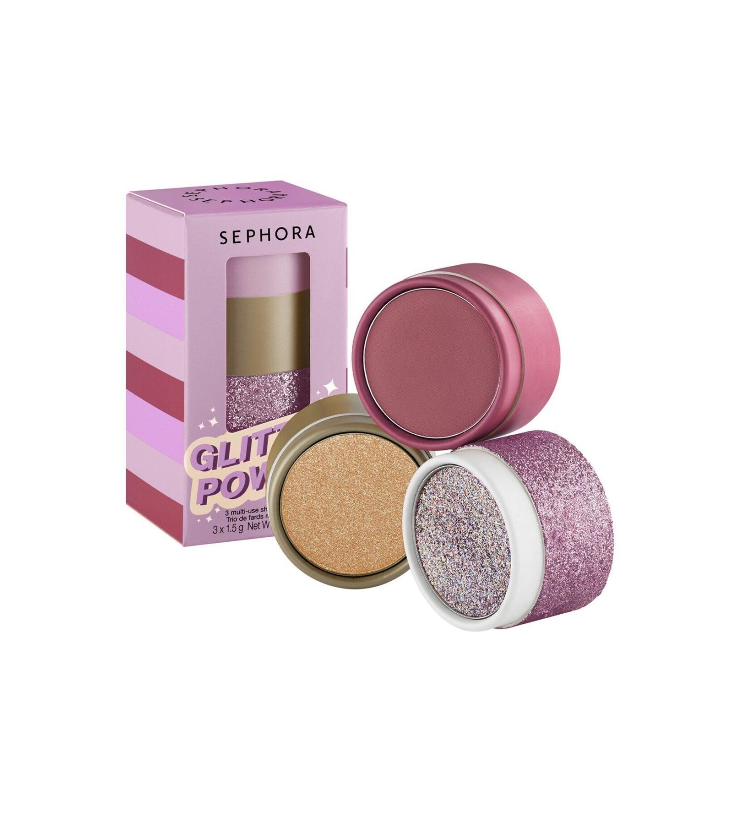 SEPHORA COLLECTION Glitter Power - Multi-Purpose Eyeshadow Set Purple power (3 x 1.5 g) - Buy Online on GoSupps.com