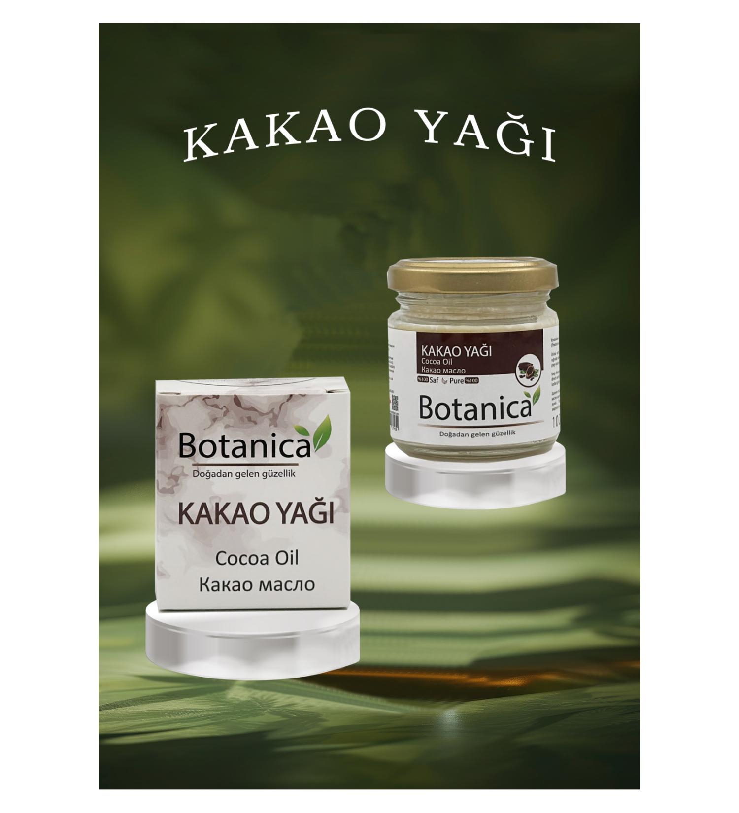 botanica Cocoa Butter - Theobroma Cacao - (Moisturizing - Shining) Cacao Oil Skin and Hair Care Oil 100 ml