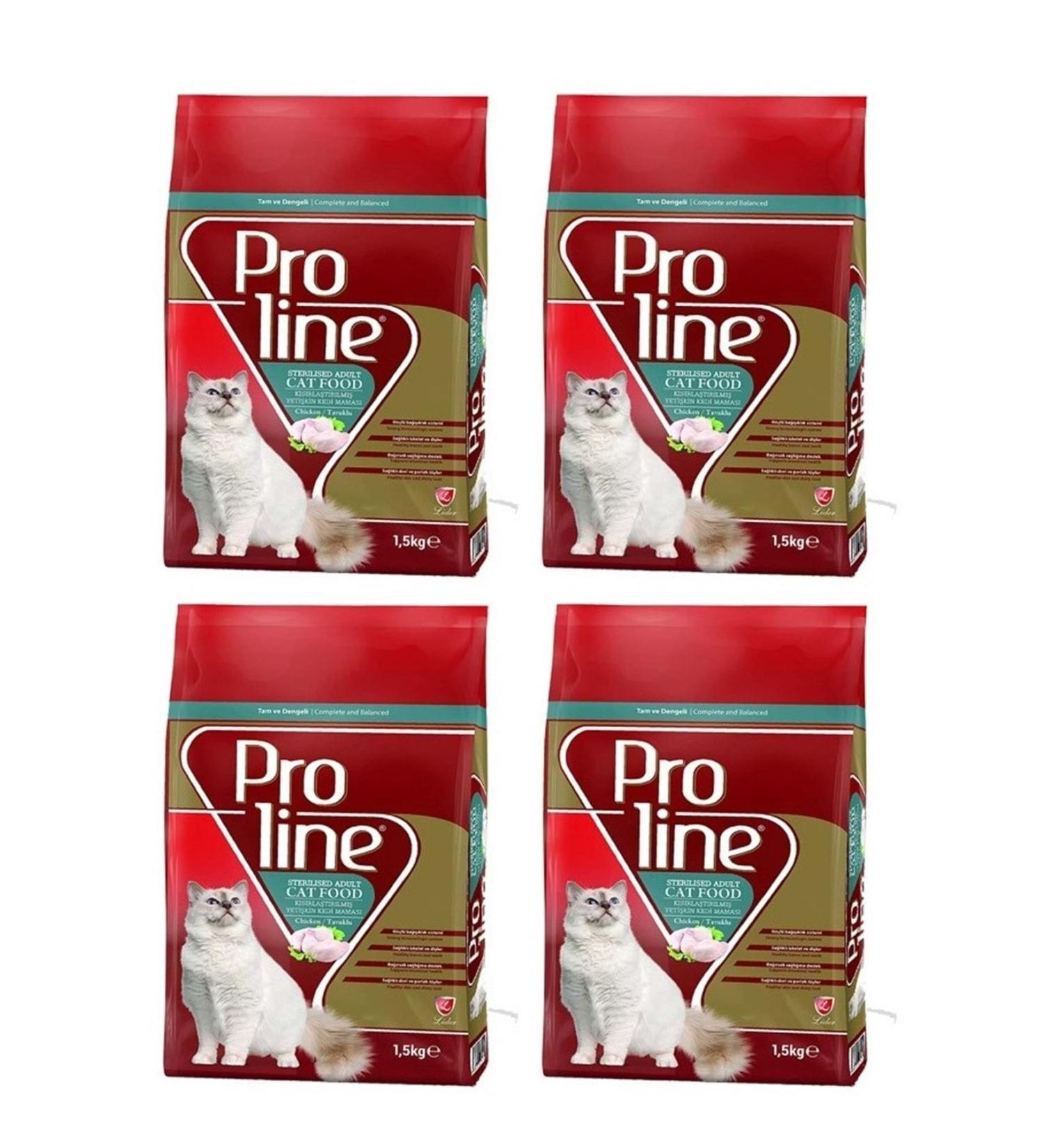 Proline Proline Chicken Sterilized Cat Food 1.5 Kg X 4 Pieces
