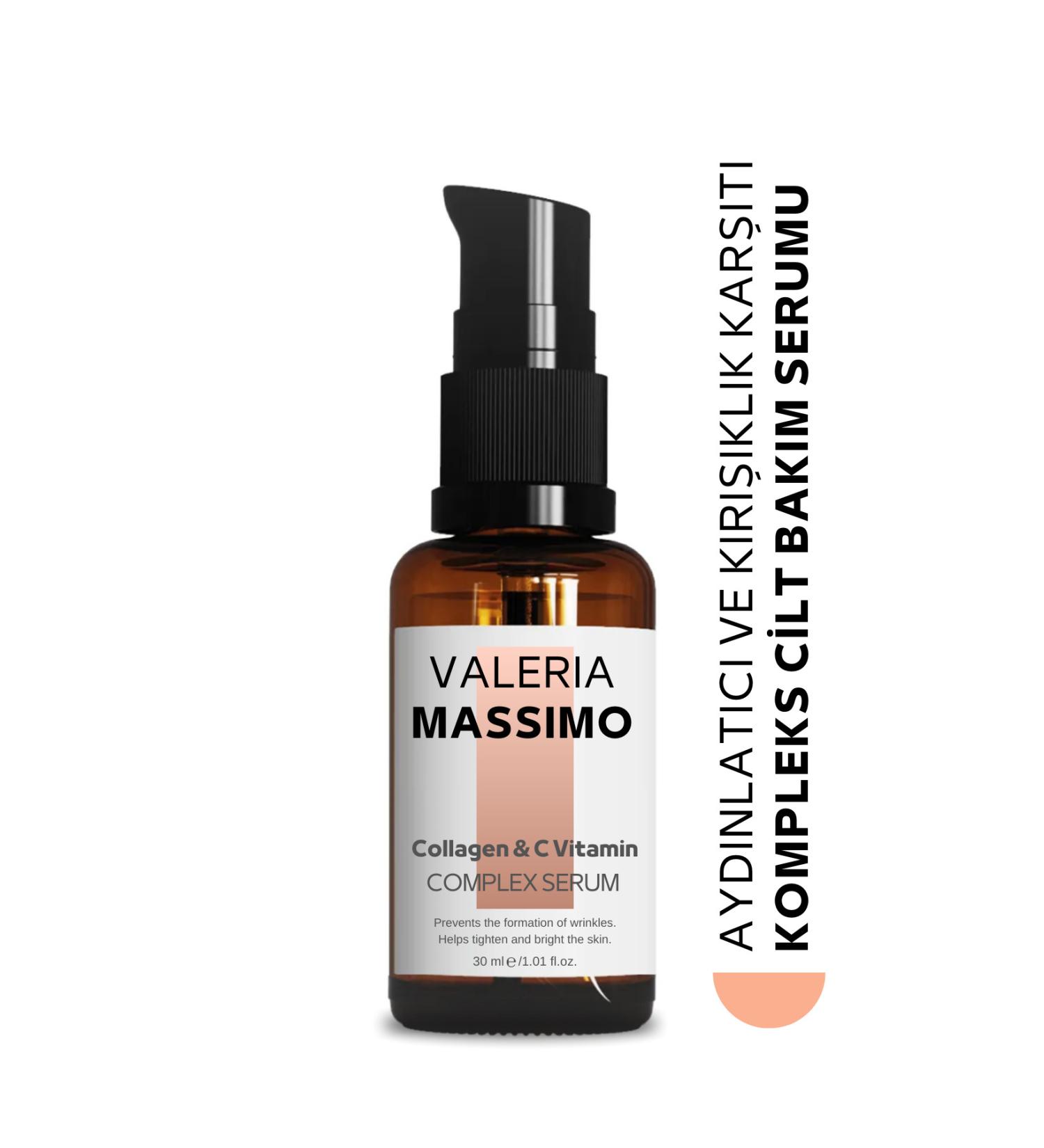 Valeria Massimo Anti-Aging Complex Serum (COLLAGEN & VITAMIN C) 30 ml - Buy Online on GoSupps.com