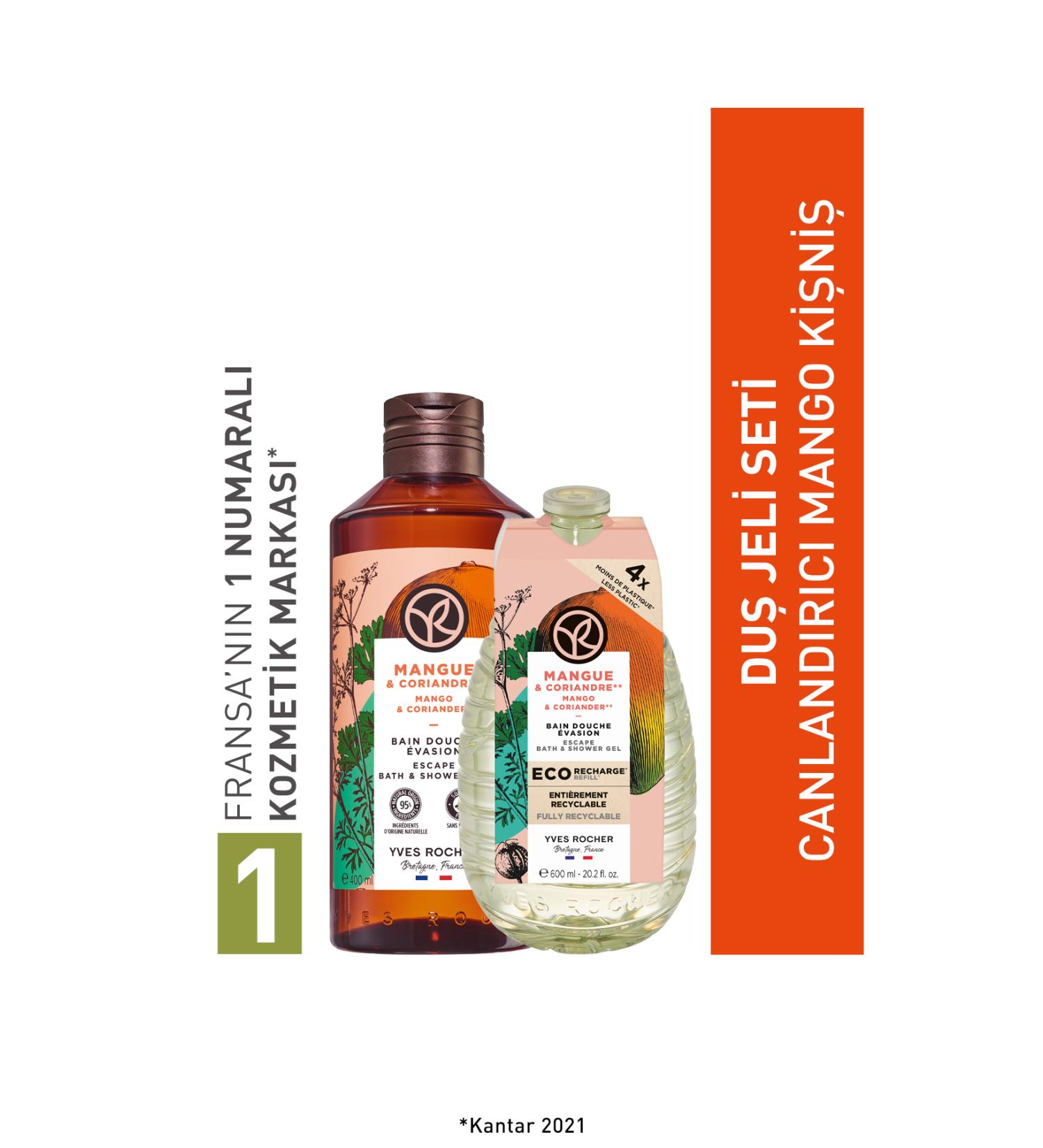 Yves Rocher Mango Coriander Refill Shower Gel Spare Set-9916708