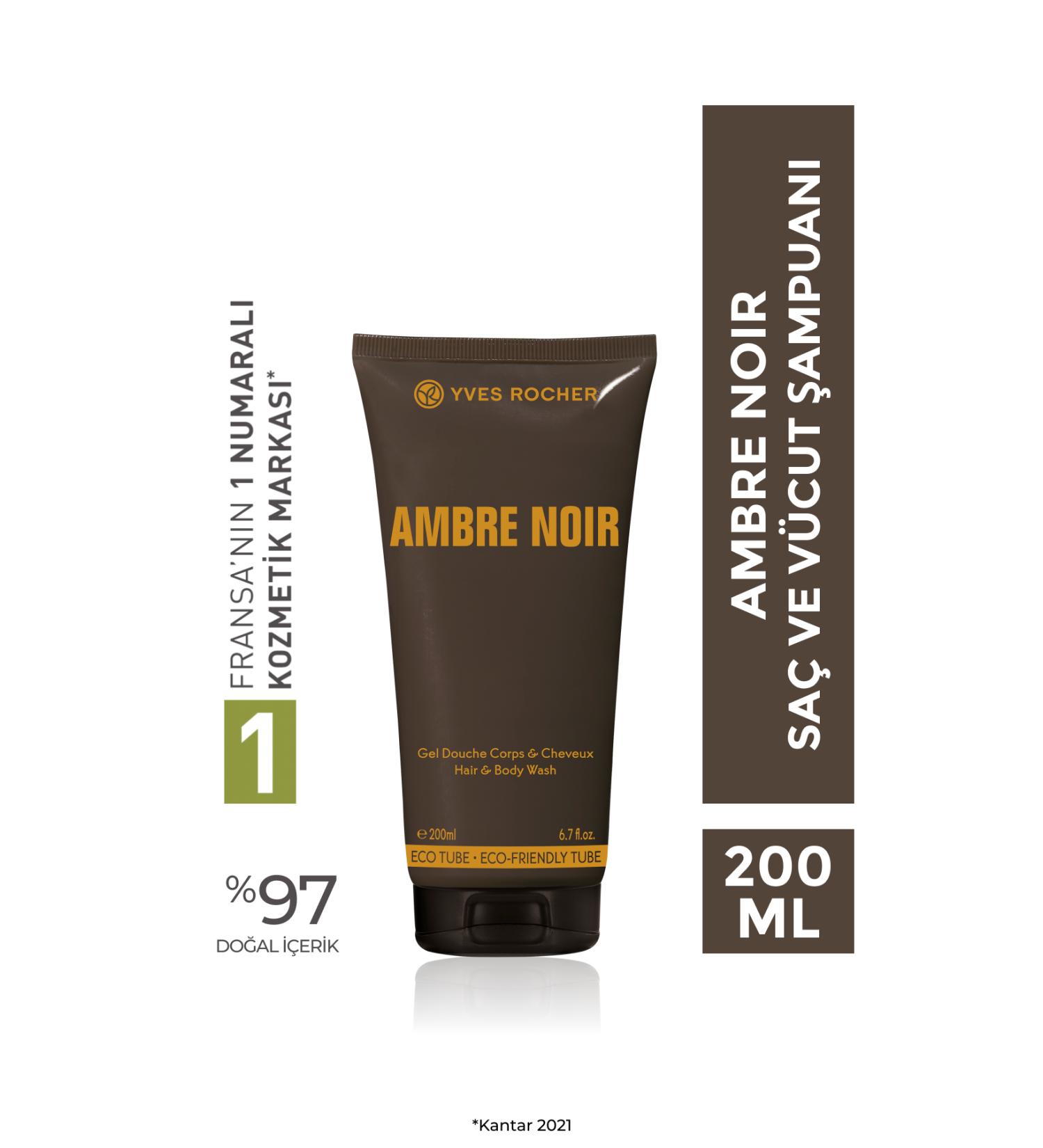 Yves Rocher Ambre Noir- Hair and Body Shampoo - 200 Ml-38421 - Buy Online on GoSupps.com
