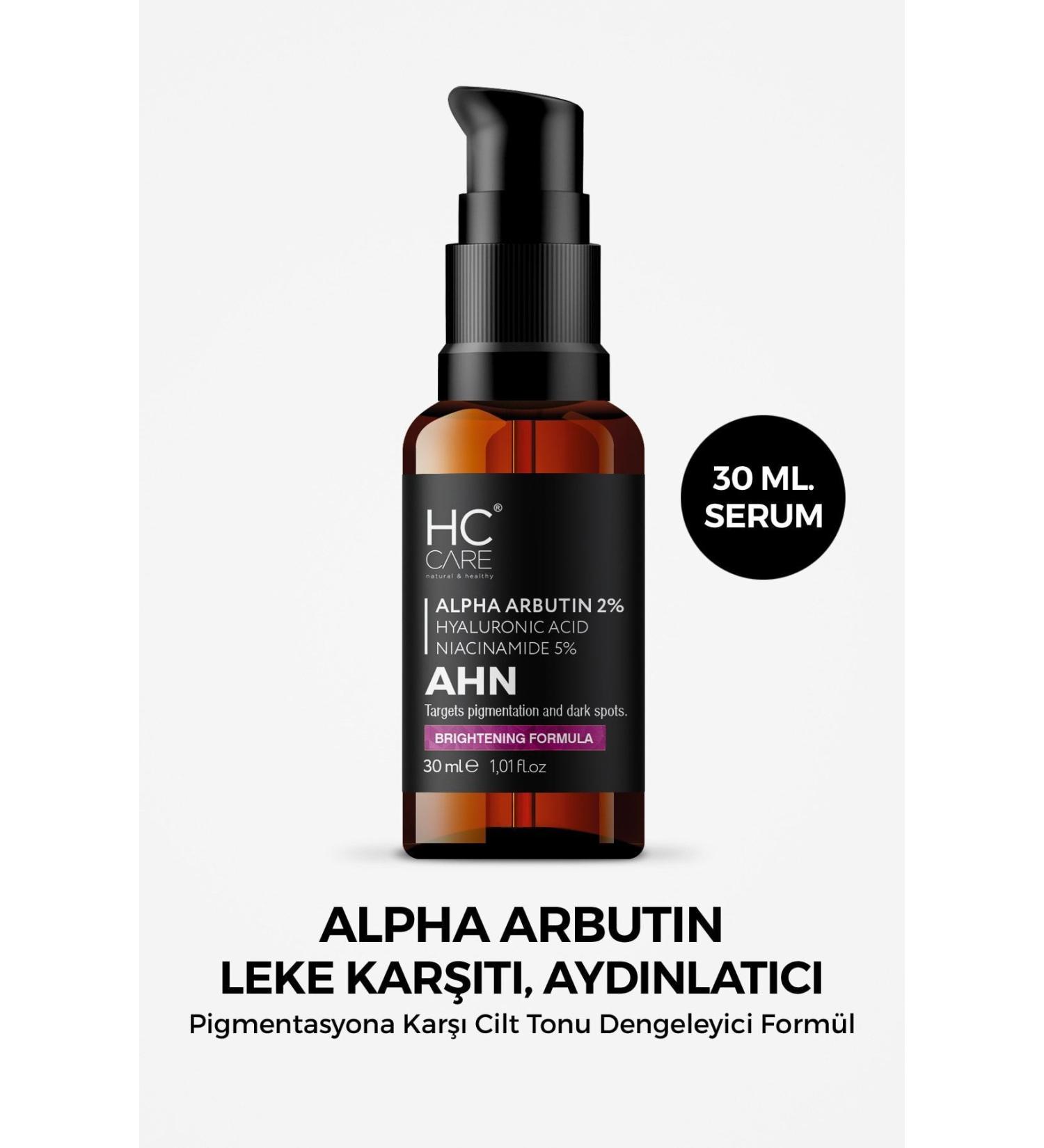 HC Care Alpha Arbutin 2% Hyaluronic Acid Niacinamide 5% Anti-Spot Brightening Serum - 30ml