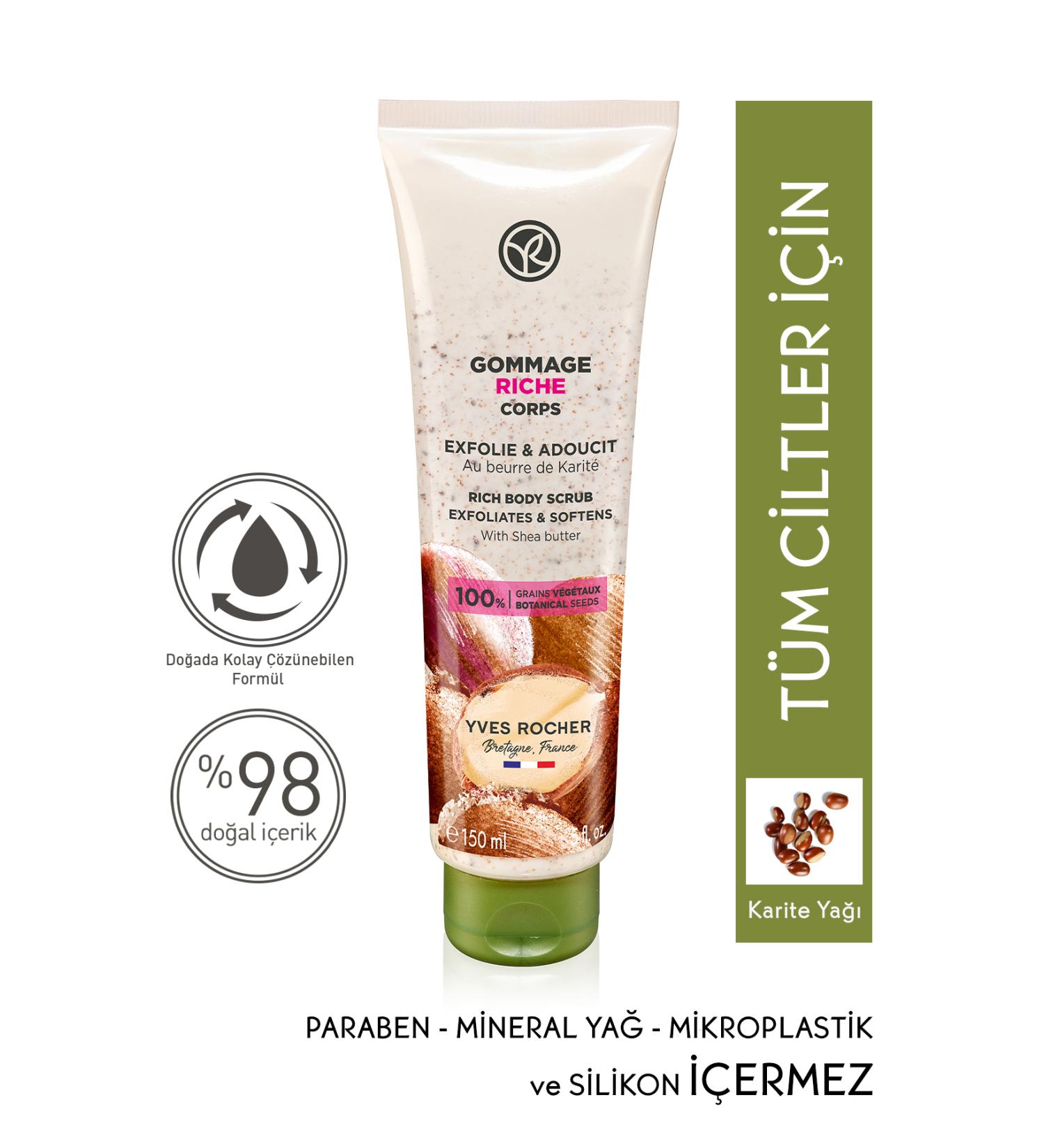 Yves Rocher Nourishing Purifying Body Scrub - Shea-150 ml