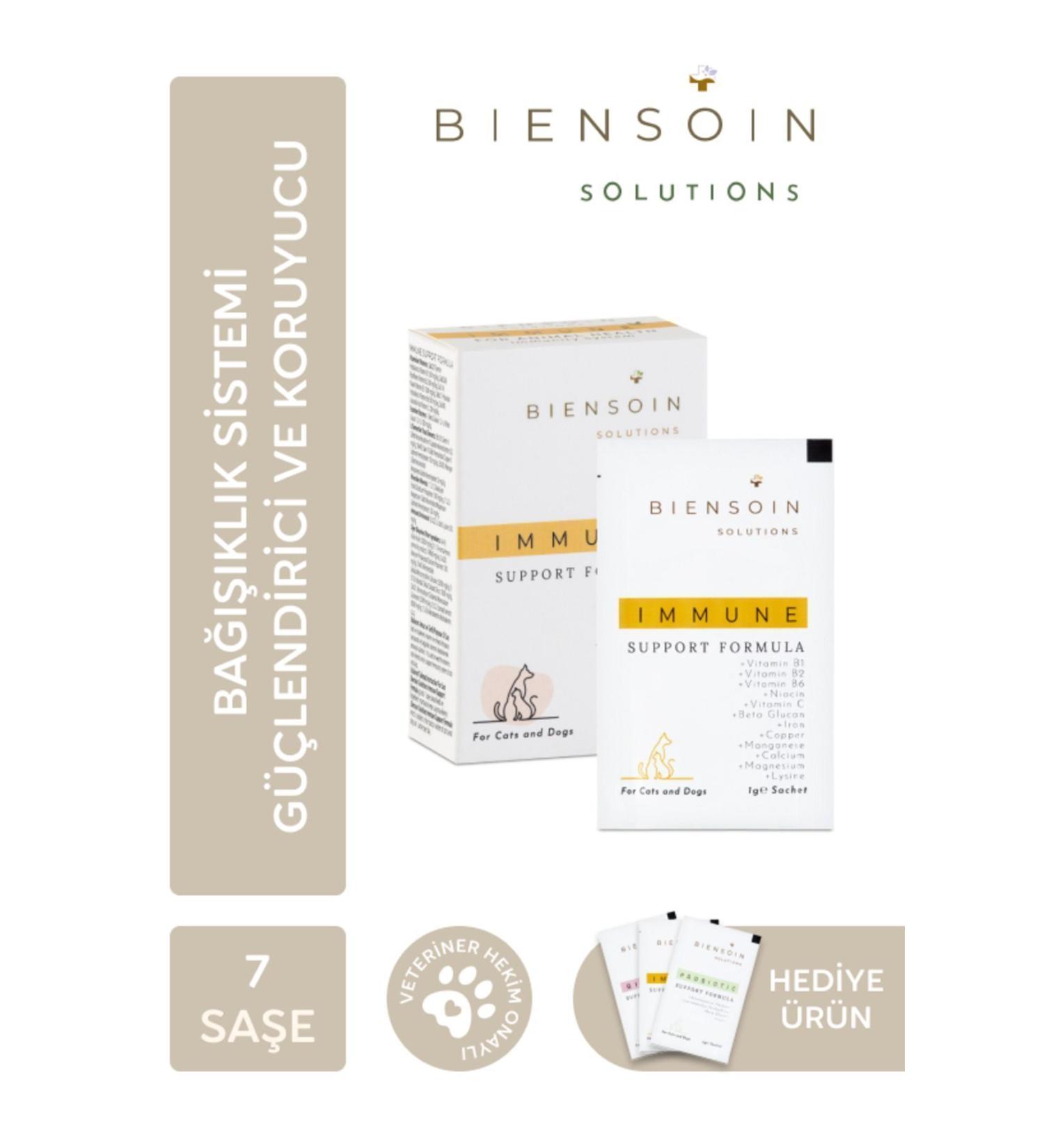 Biensoin Solutions Dog Multivitamin Treatment Support Easy Consumable 7x1gr Powder Sachet
