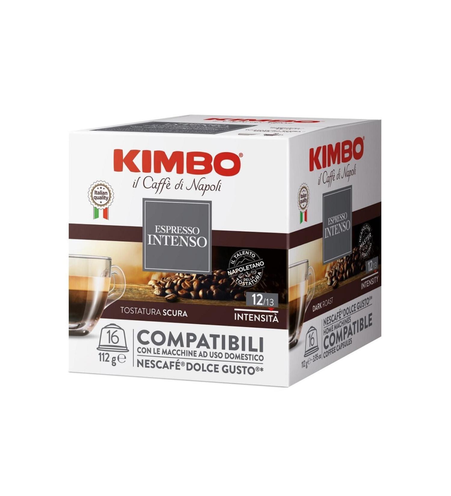 Kimbo Intenso Dolce Gusto Compatible Capsule Coffee (Box of 16)