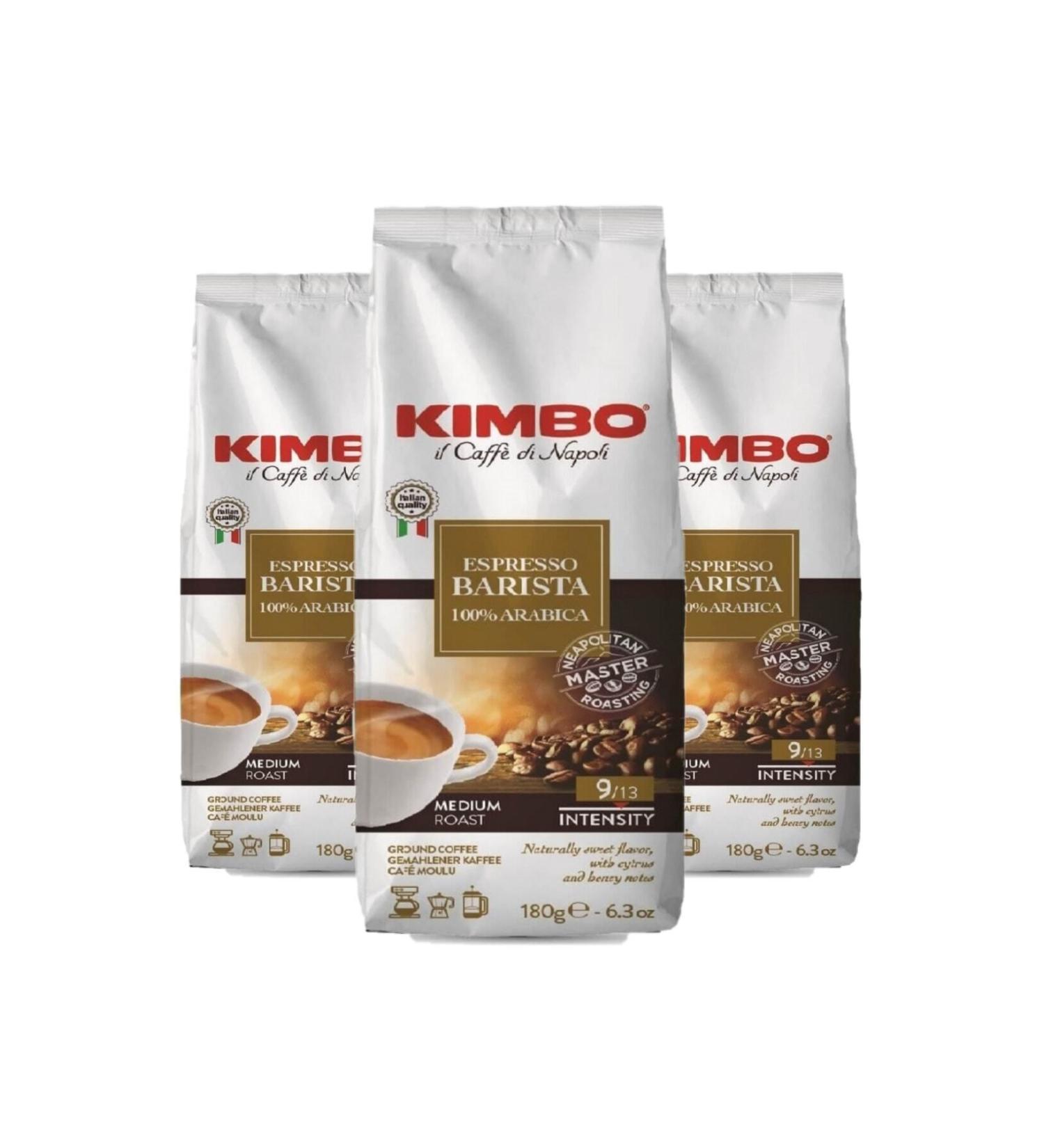 Kimbo Espresso Barista 0 Arabica Filter Coffee (180 Gr) (Set of 3)