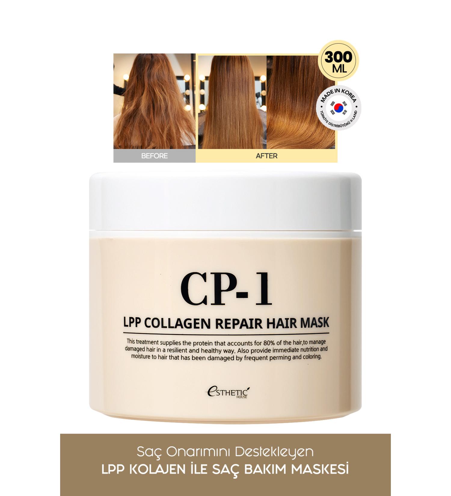 ESTHETIC HOUSE CP-1 Collagen Nourishing Moisturizing and Repairing Hair Mask LPP Collagen Hair Mask 300 ML - Buy Online on GoSupps.com
