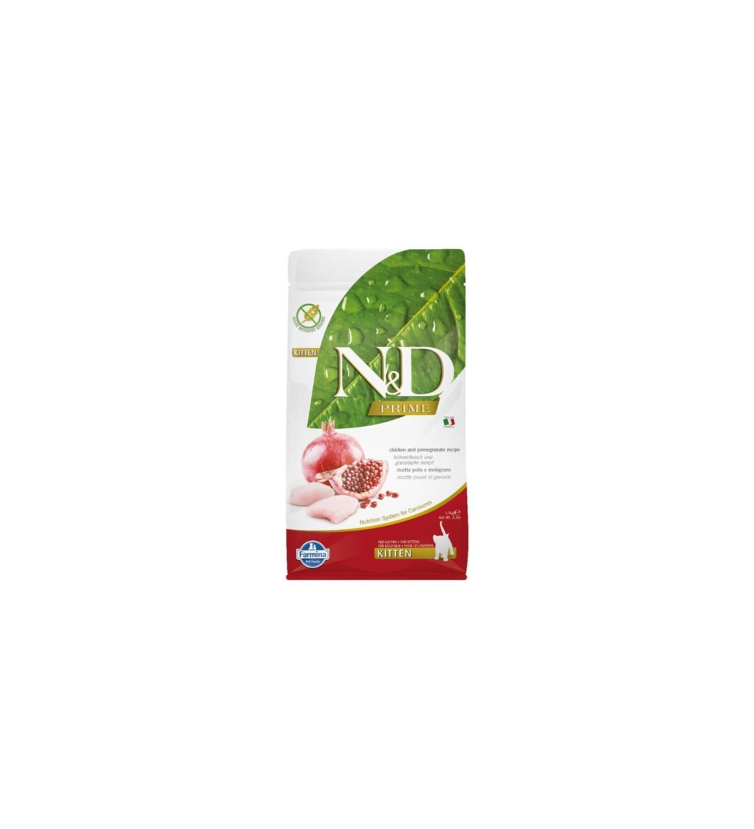 N & D Prime Chicken & Pomegranate Kitten Cat 1.5 Kg