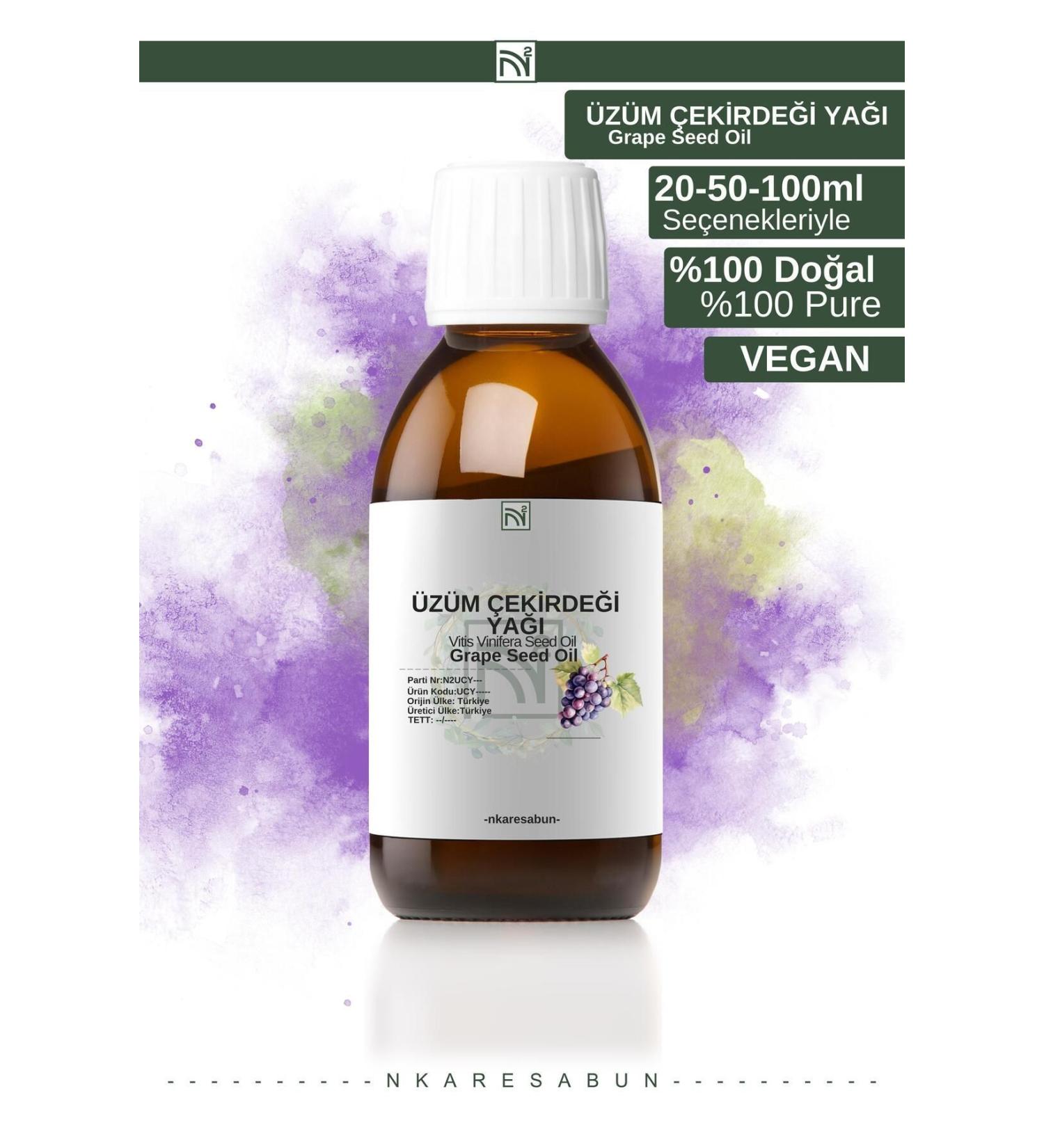 nkare Grape Seed Oil 20 ml 0 Natural Cold Pressed (Grape Seed Oil)
