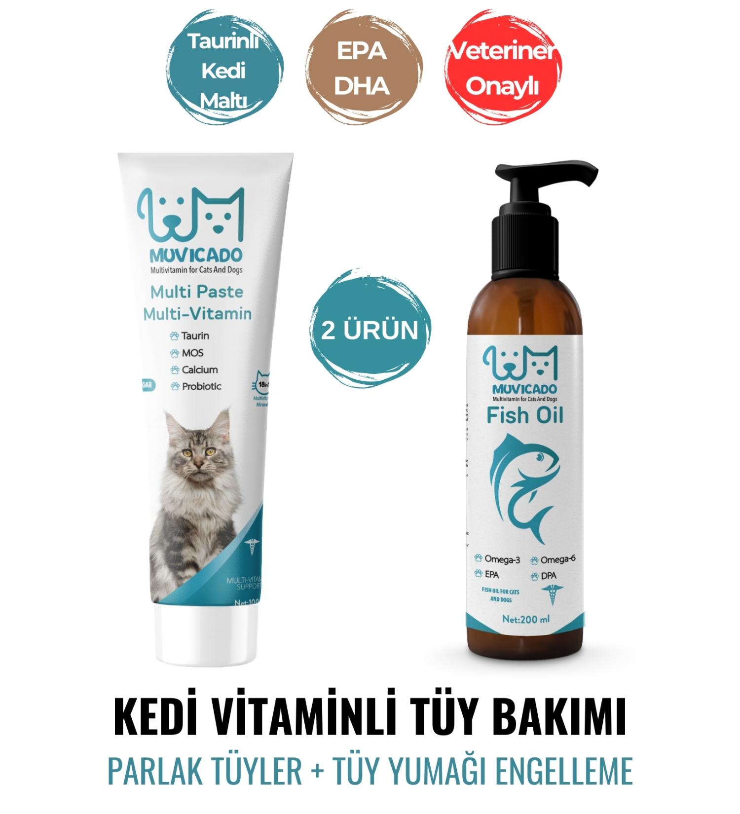 muvicado Multivitamin Cat Malt Paste for Pregnant and Kitten Cats - Fish Oil with Omega-3 and Omega-6 - Buy Online on GoSupps.com