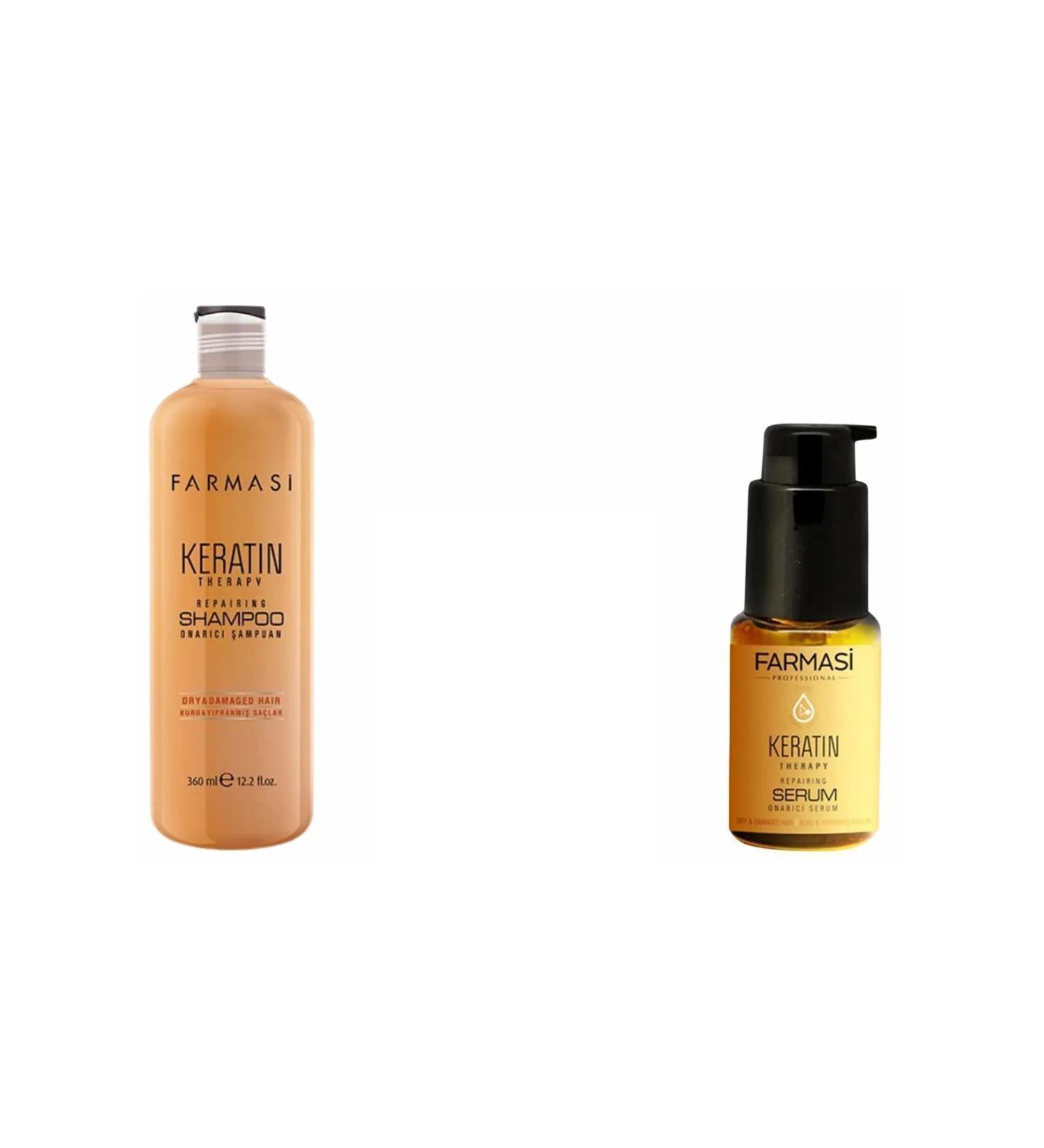Farmasi Keratin Therapy Hair Serum Keratin Therapy Repair Shampoo