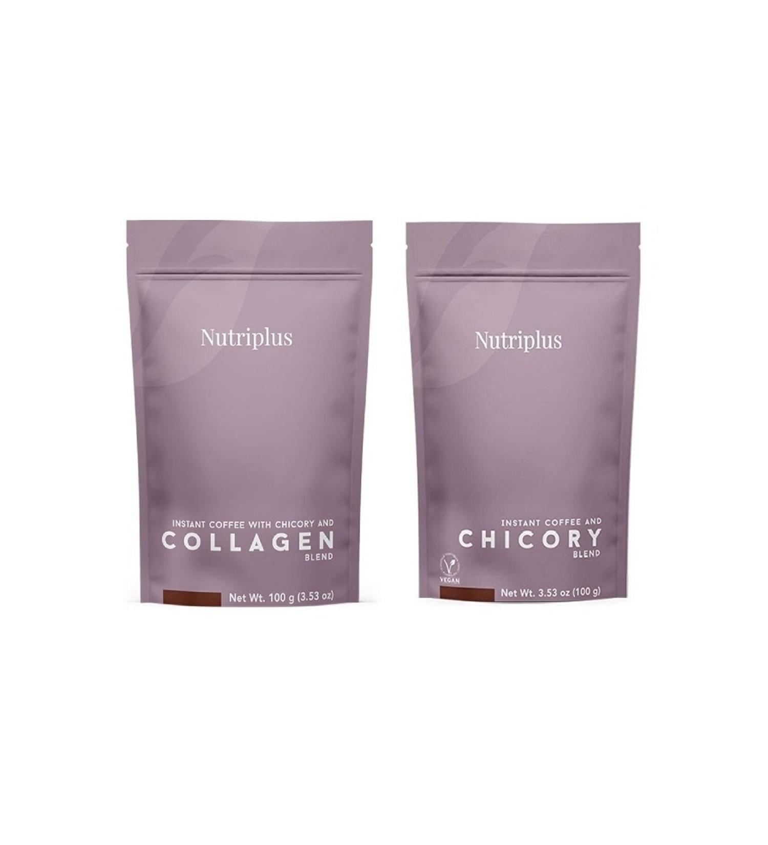 Farmasi Collagen Chicory Coffee 100gr & Chicory Coffee Nutricoffee 100gr in New Packaging