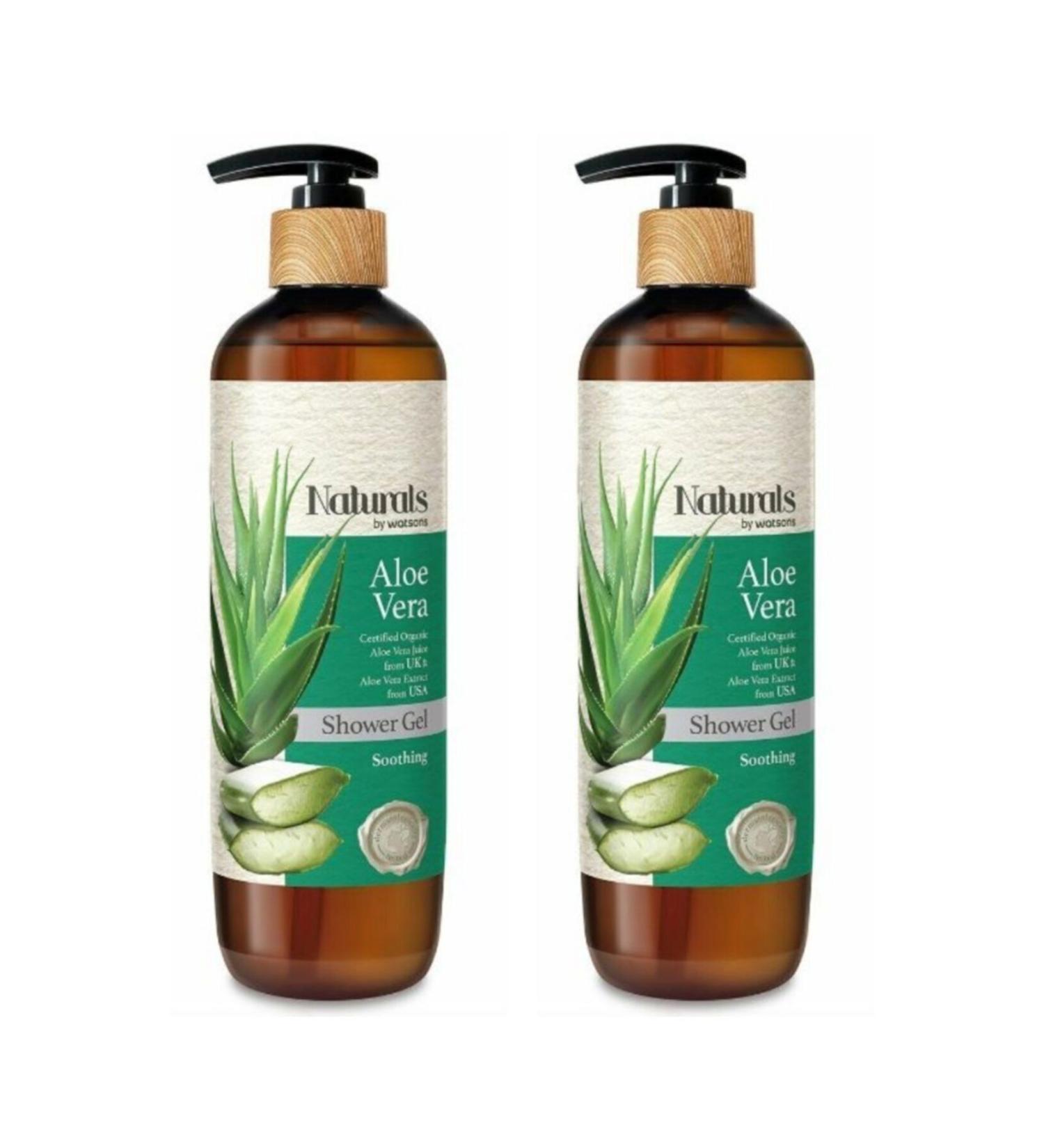 Naturals By Watsons Aloe Vera Shower Gel 490 Ml 2 Pack
