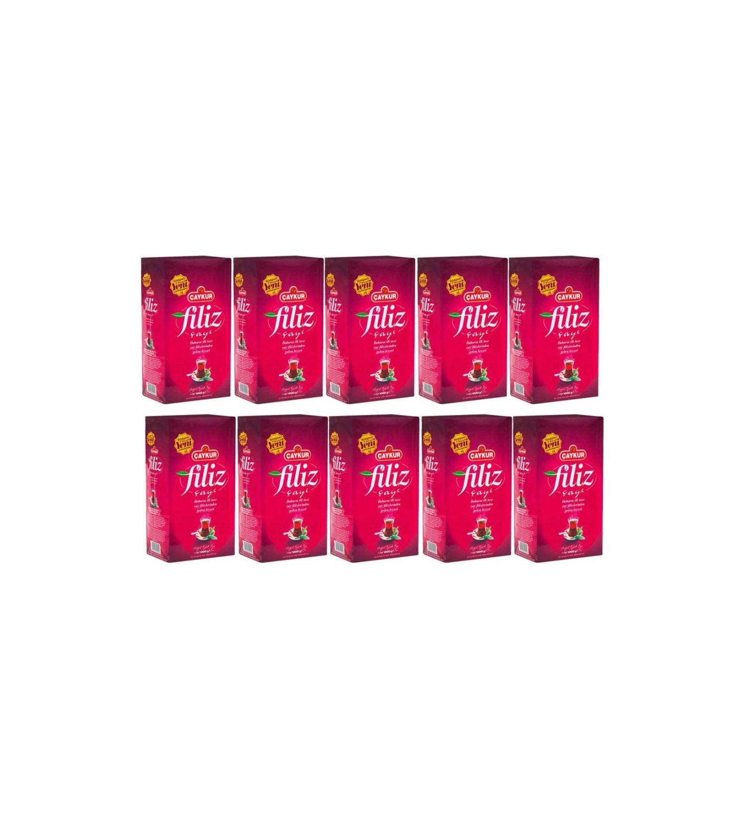 aykur Filiz Tea 1000 Gr x 10 Pieces 10 Kg Bulk Tea