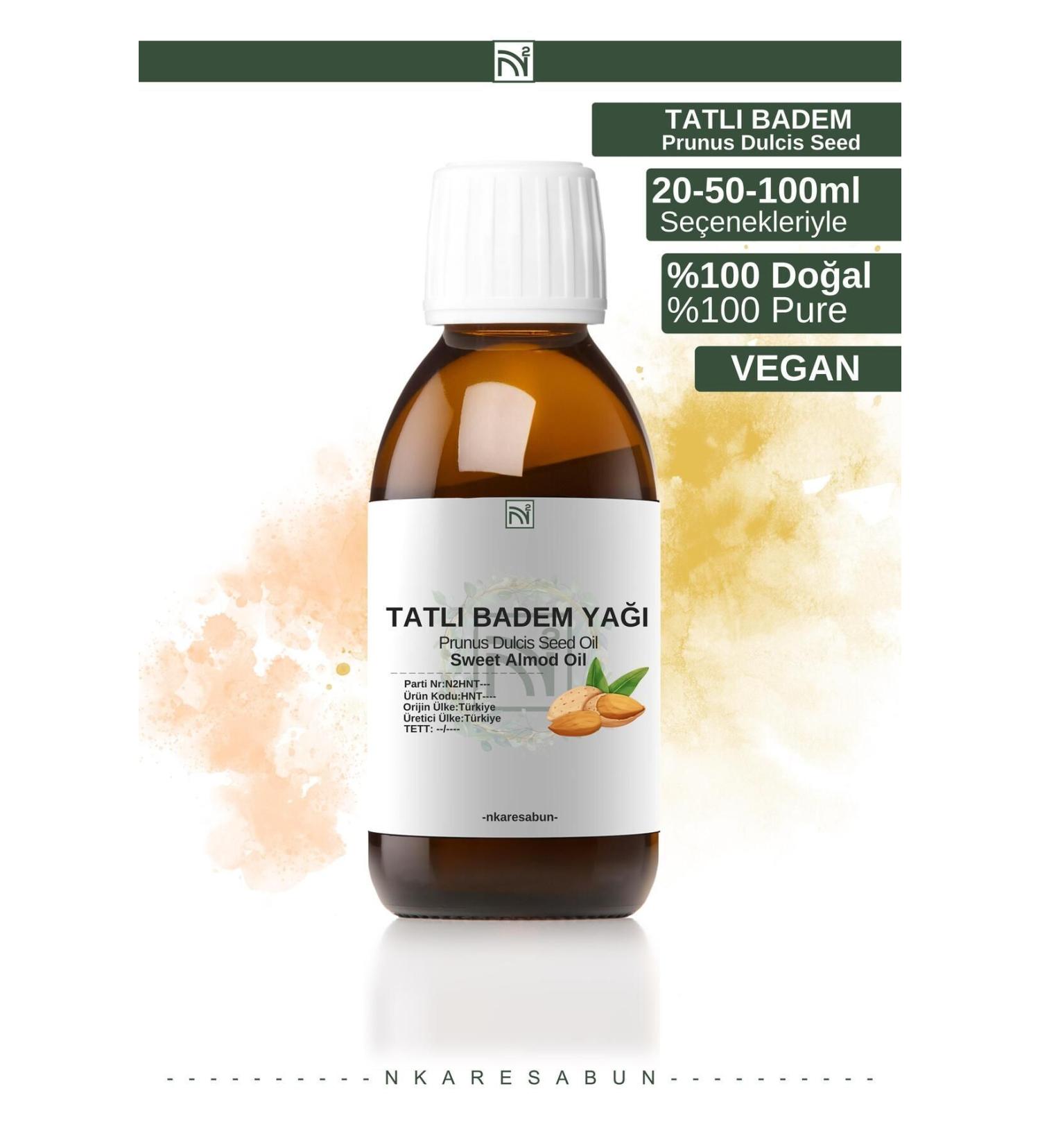 nkare Sweet Almond Oil 0 Pure Natural Cold Pressed Oil 20 Ml