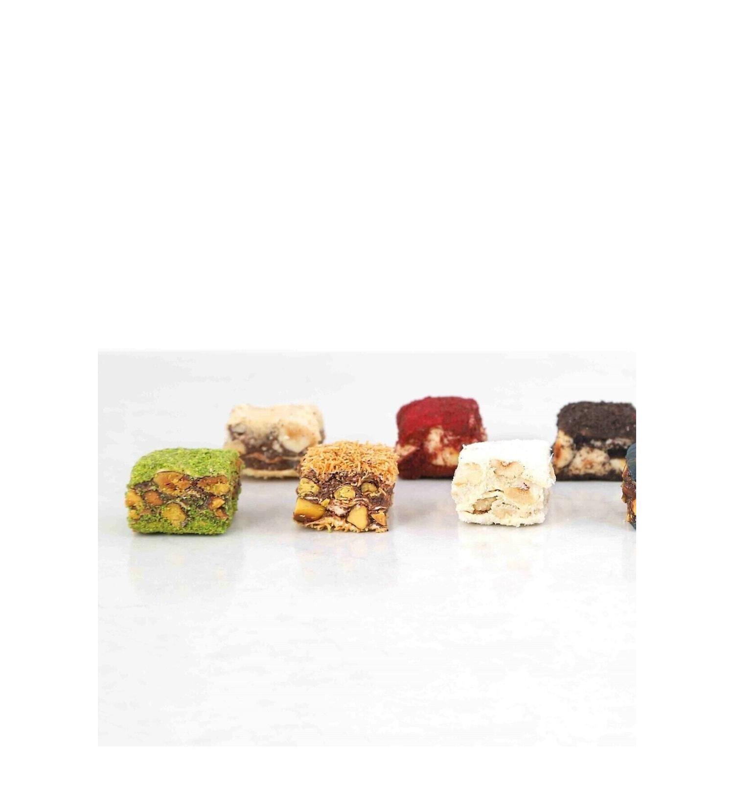 ELBET Colorful Mixed elbet Baklava Turkish Delight Box (500gr)